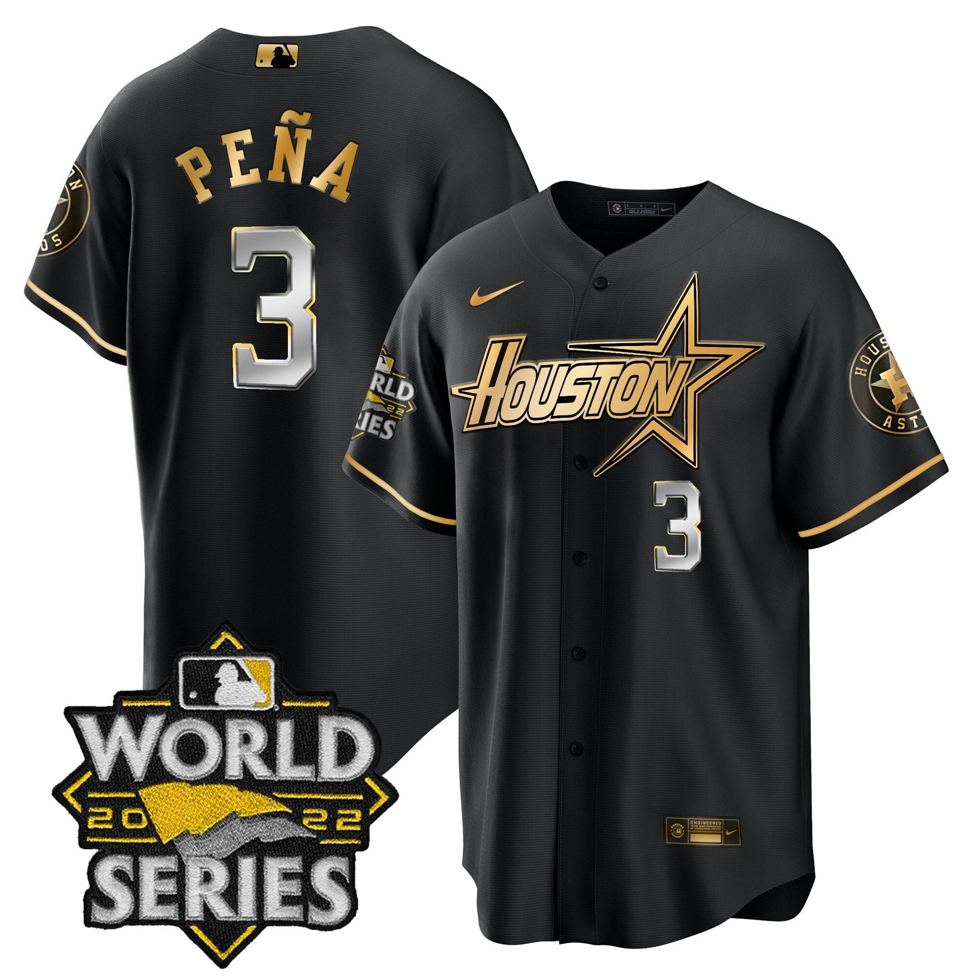 Men’s World Series Black Gold Special Jersey