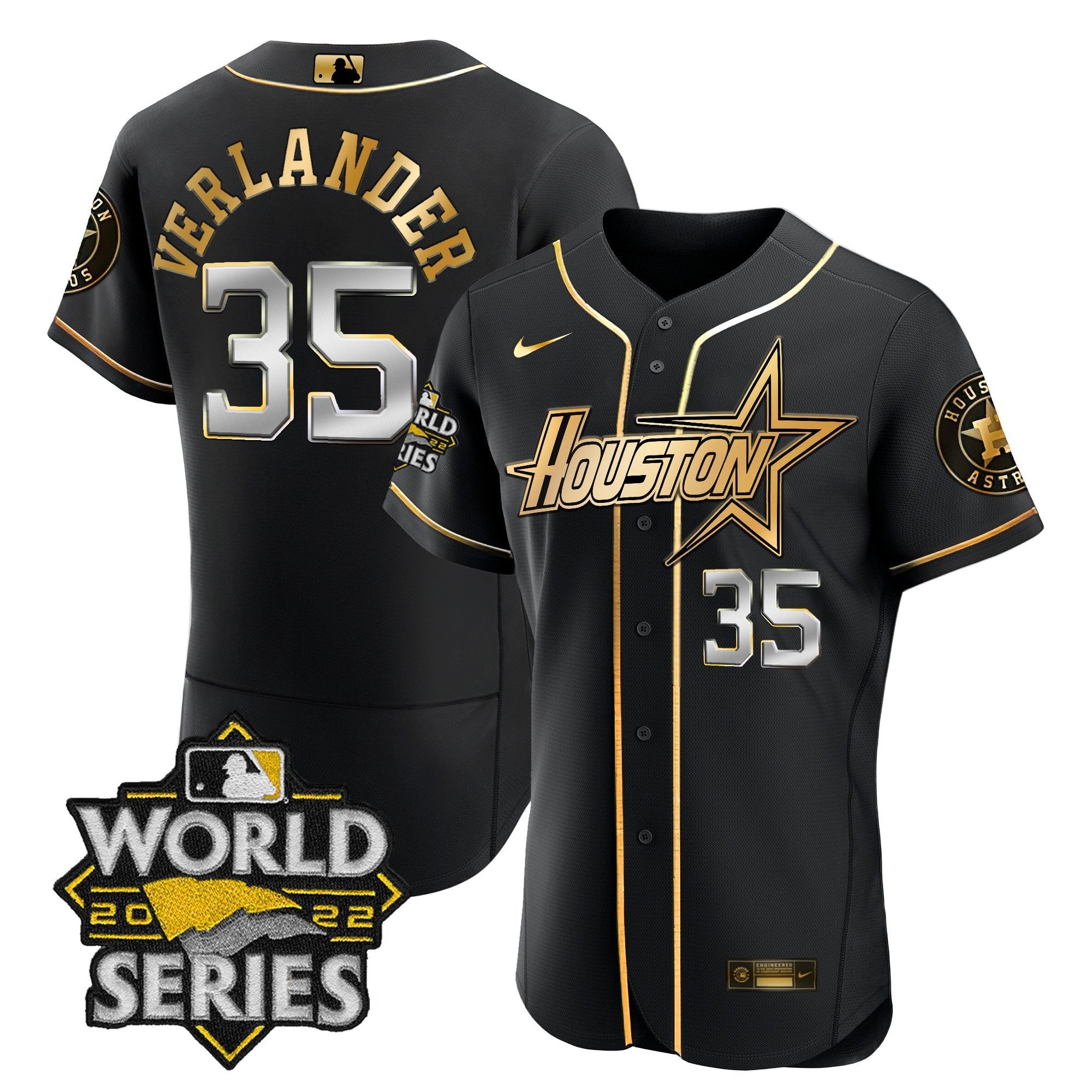 Men’s World Series Black Gold Special Jersey