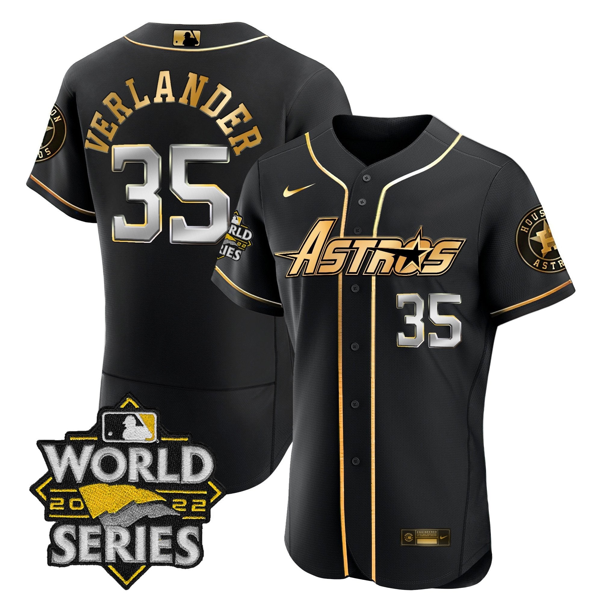 Men’s World Series & Throwback Patch Gold Jersey