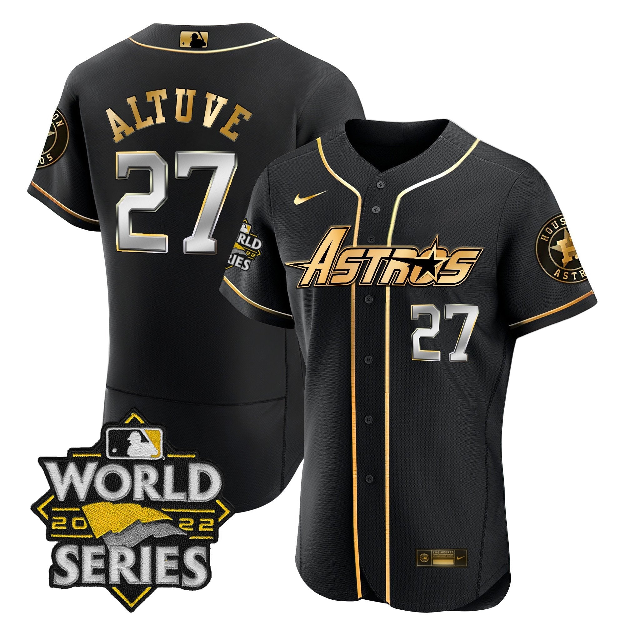 Men’s World Series & Throwback Patch Gold Jersey