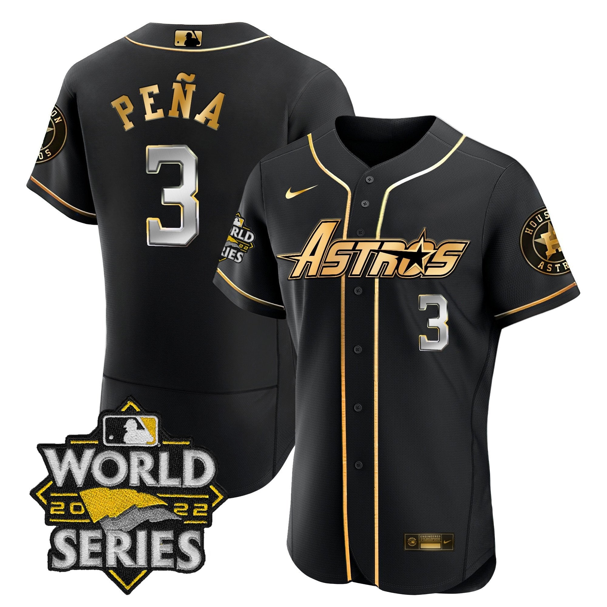 Men’s World Series & Throwback Patch Gold Jersey