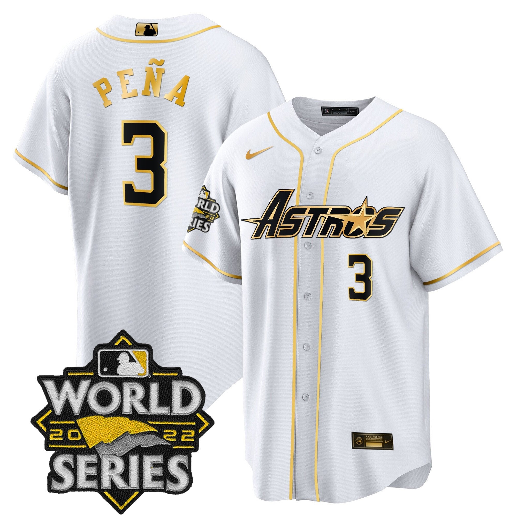 Men’s World Series & Throwback Patch Gold Jersey