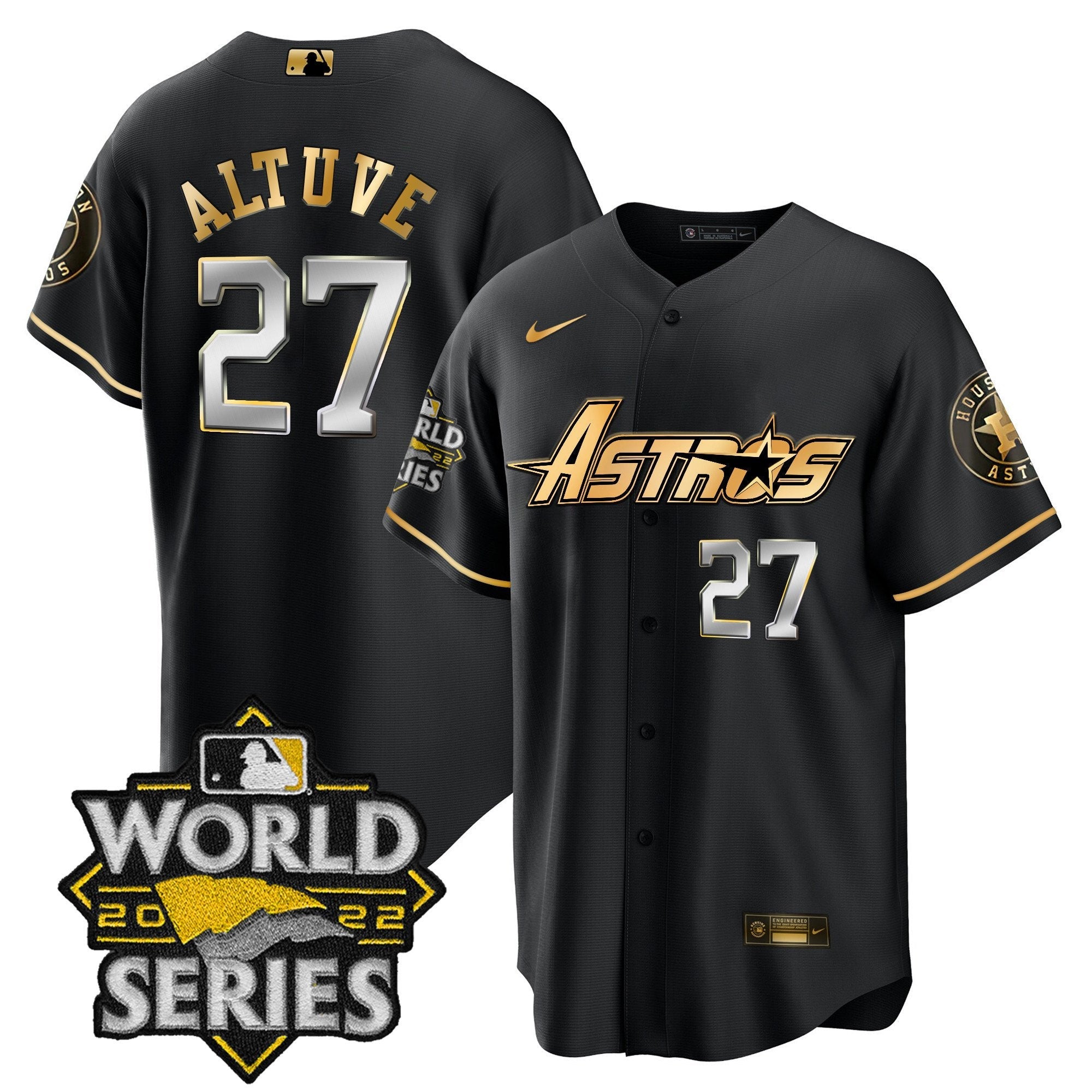 Men’s World Series & Throwback Patch Gold Jersey