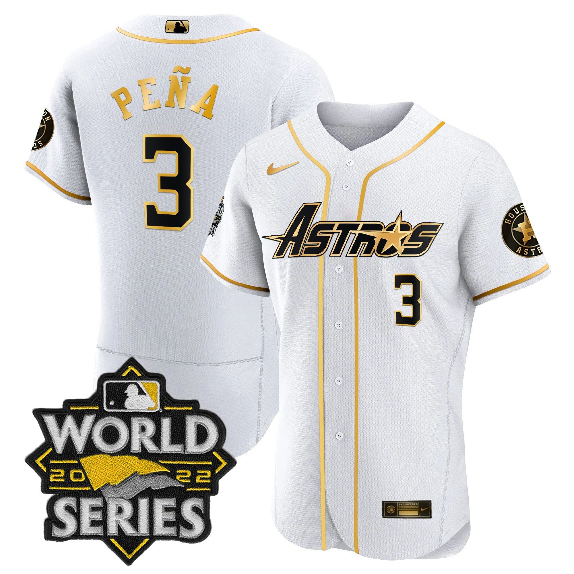 Men’s World Series & Throwback Patch Gold Jersey