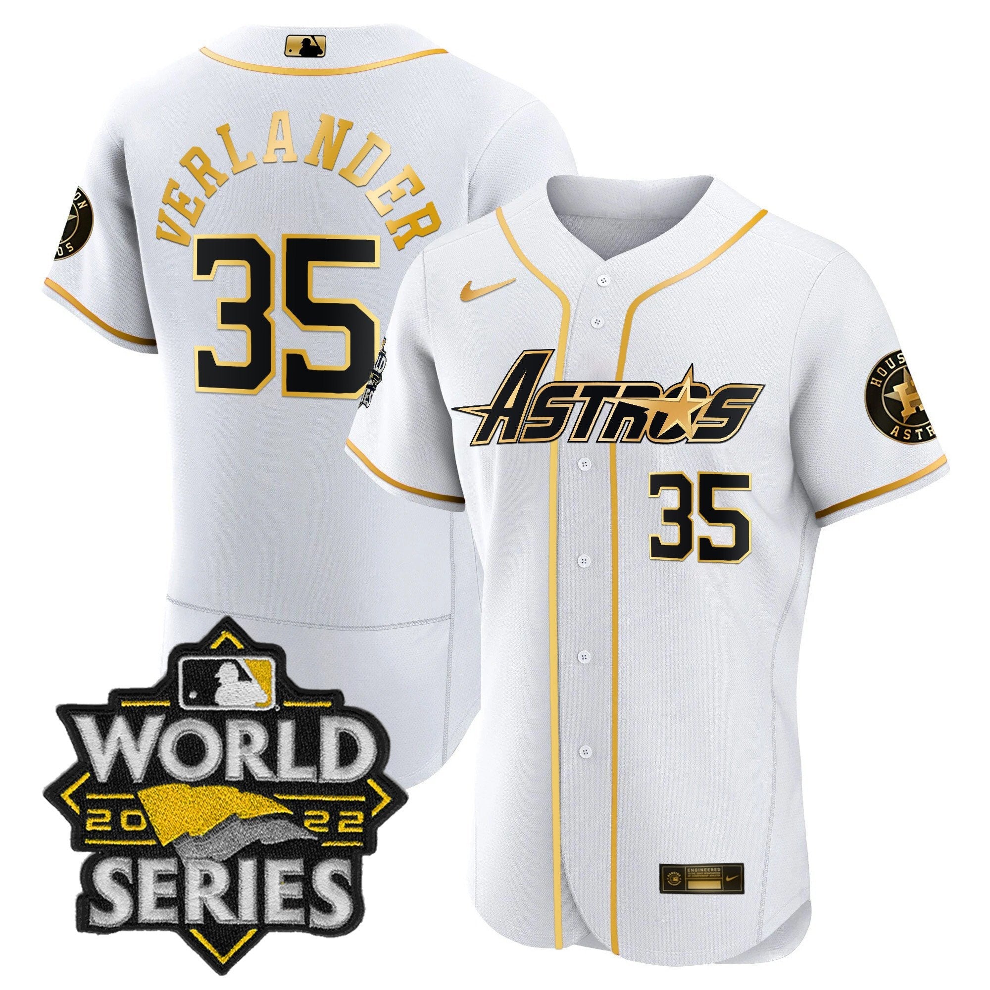 Men’s World Series & Throwback Patch Gold Jersey
