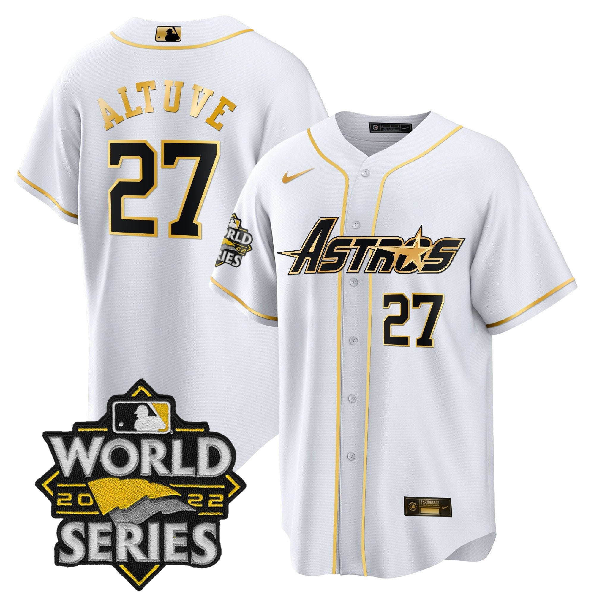 Men’s World Series & Throwback Patch Gold Jersey