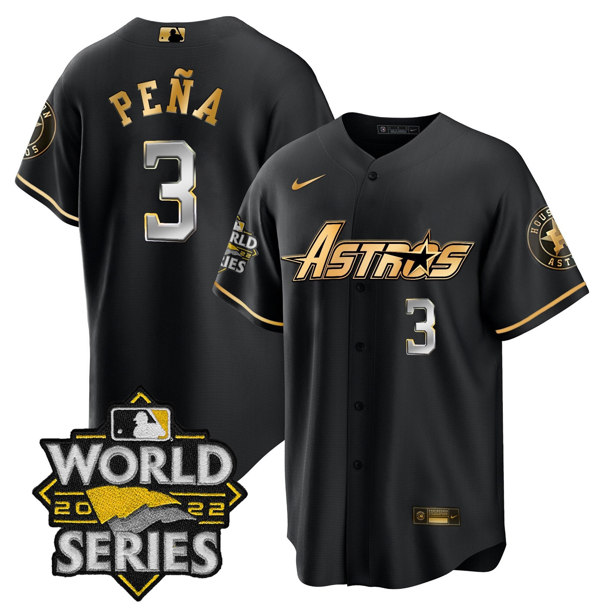 Men’s World Series & Throwback Patch Gold Jersey
