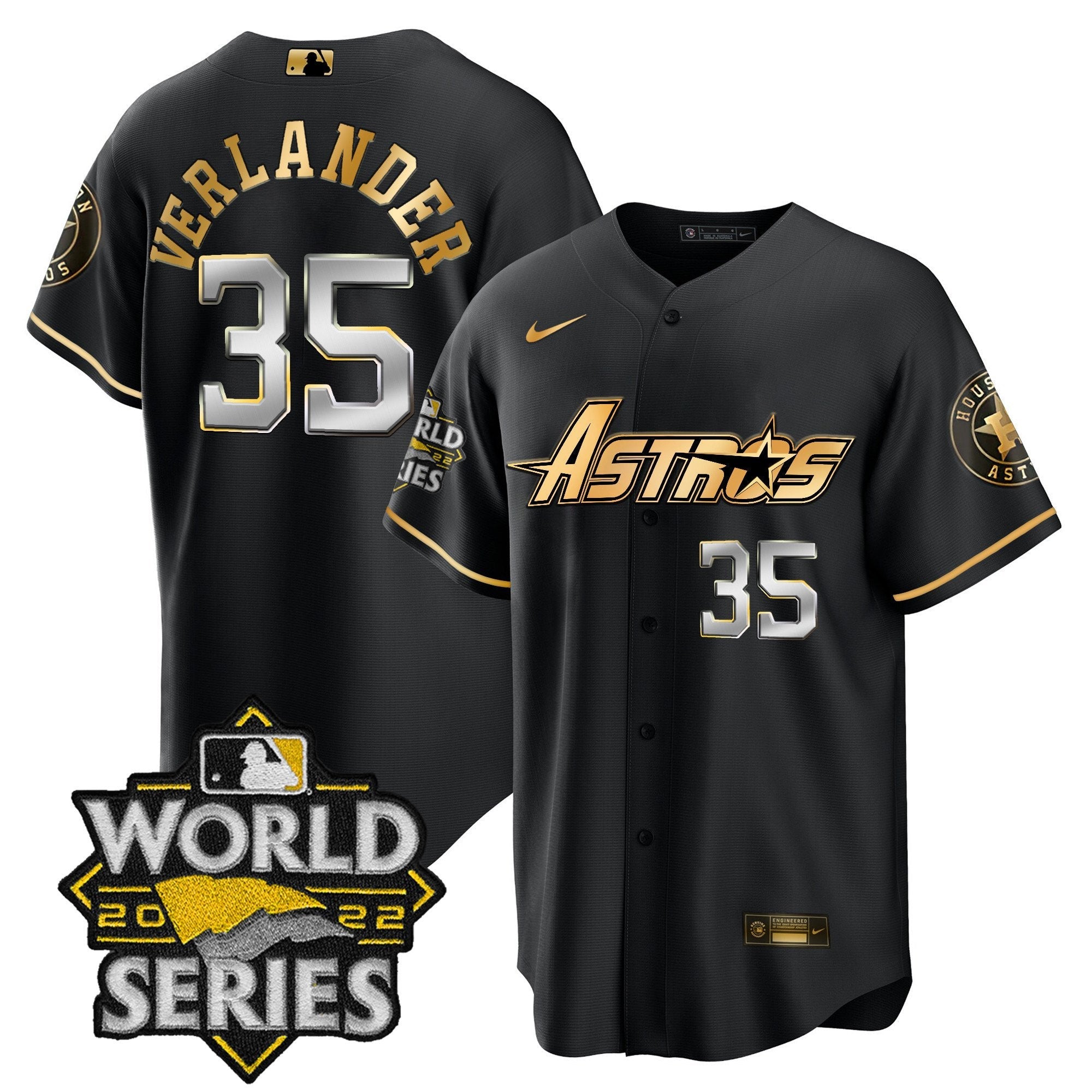 Men’s World Series & Throwback Patch Gold Jersey