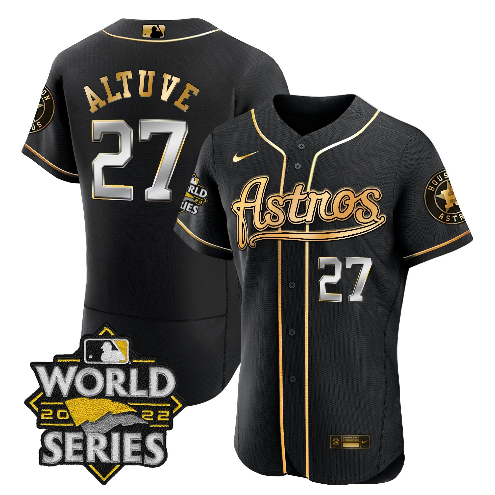 Men’s World Series & Throwback Patch Gold Jersey V2