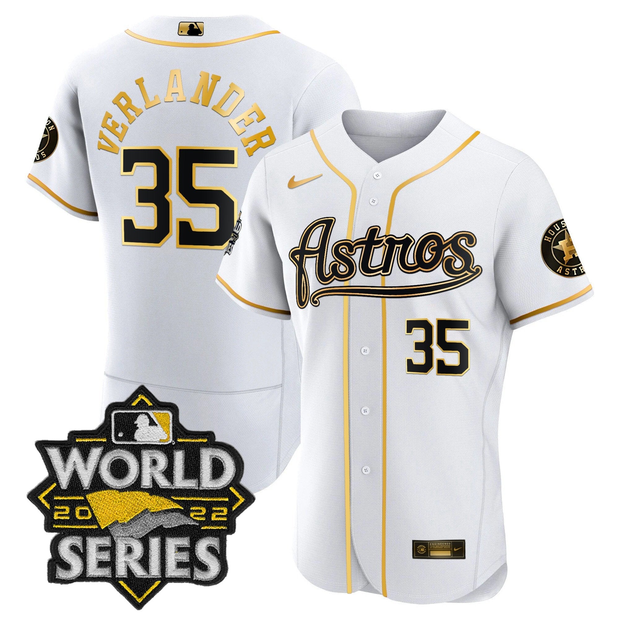 Men’s World Series & Throwback Patch Gold Jersey V2