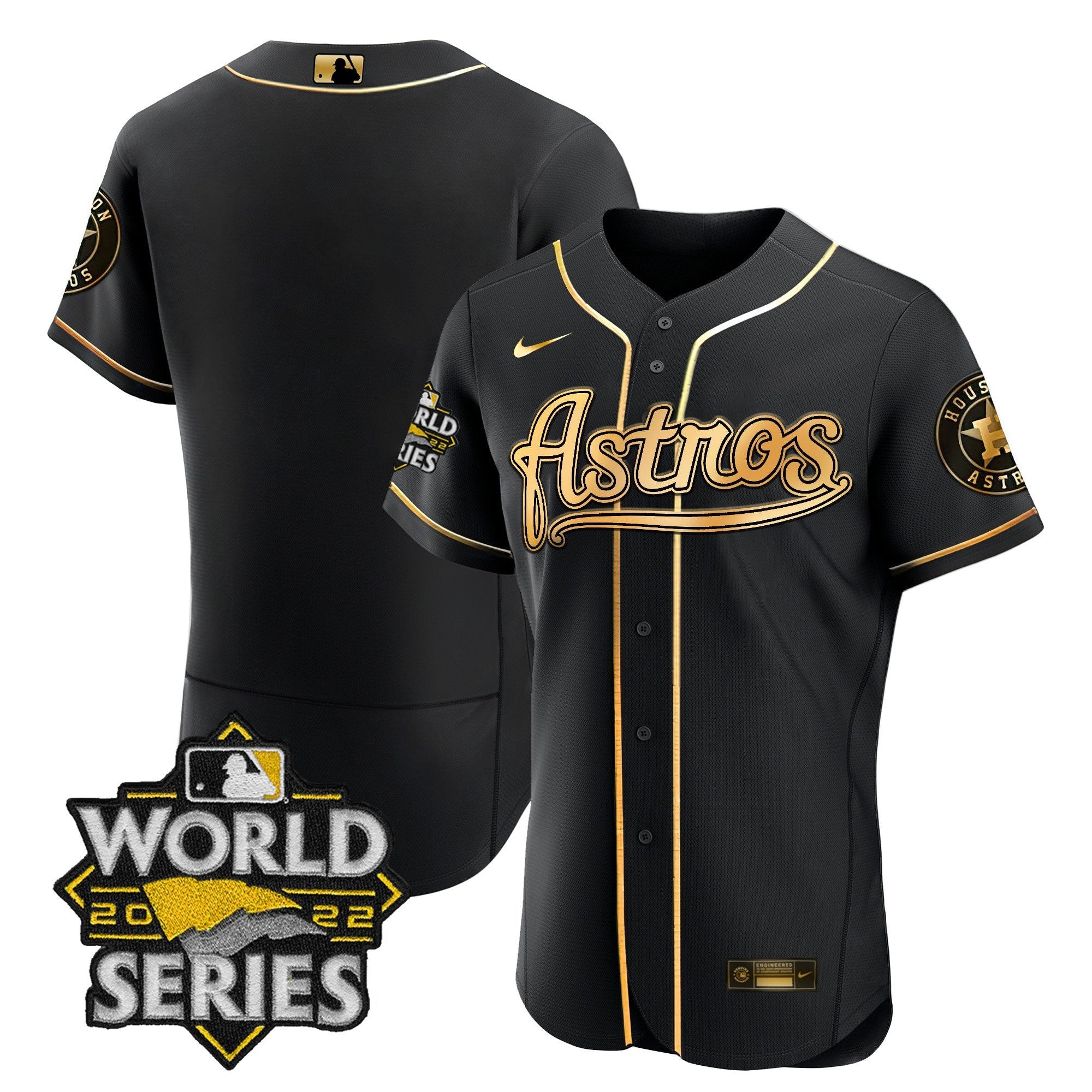 Men’s World Series & Throwback Patch Gold Jersey V2