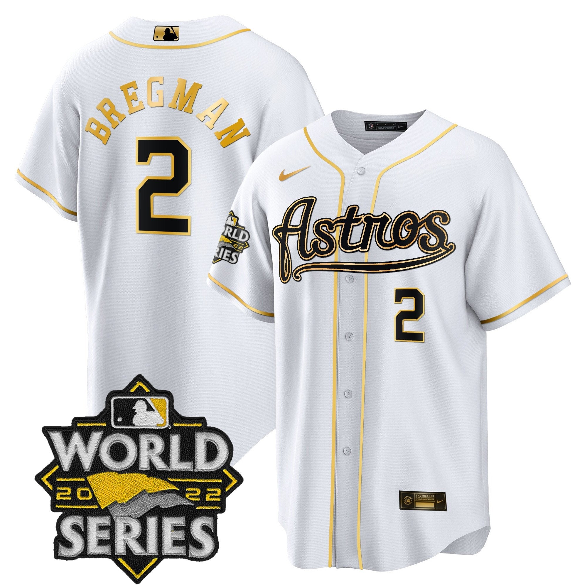 Men’s World Series & Throwback Patch Gold Jersey V2
