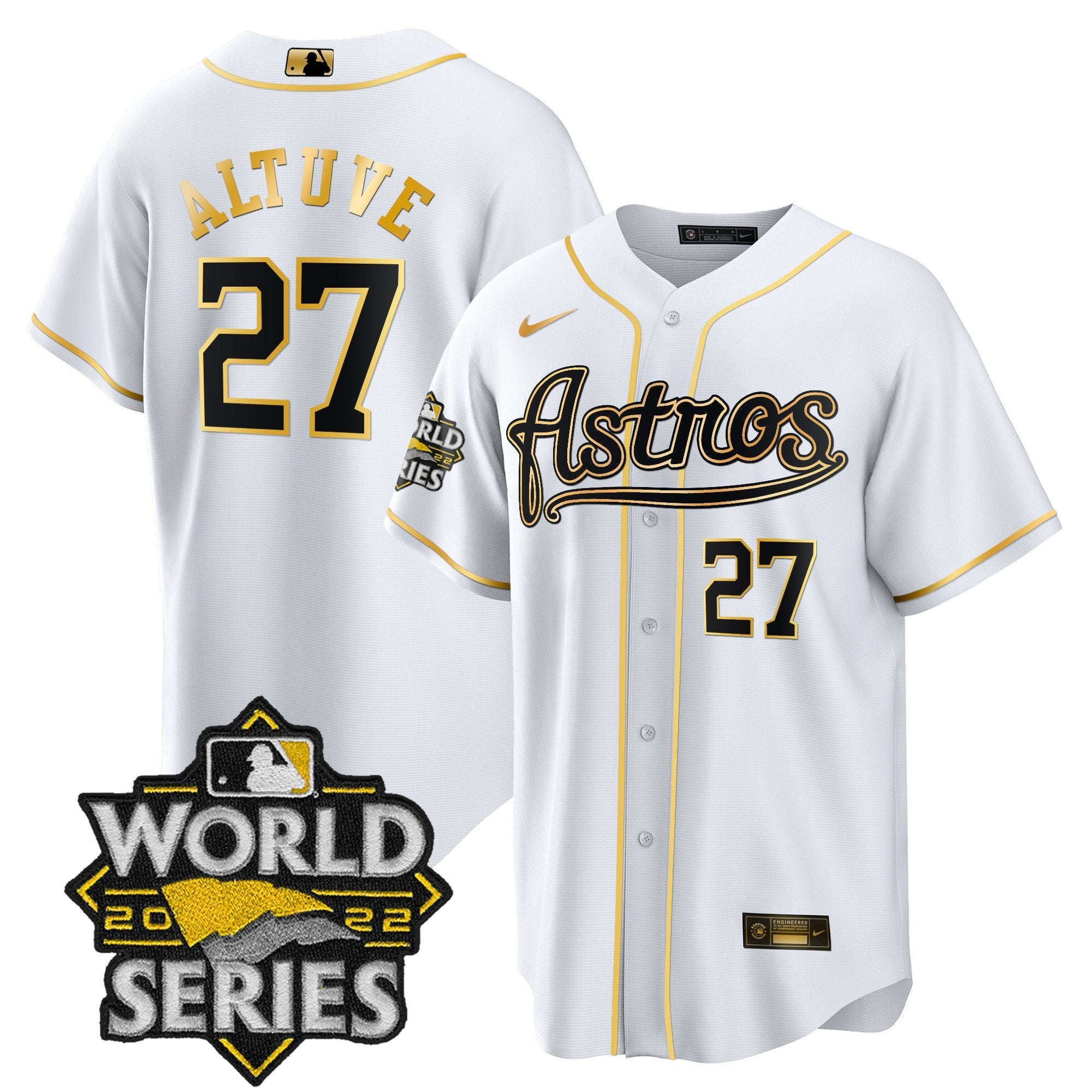 Men’s World Series & Throwback Patch Gold Jersey V2