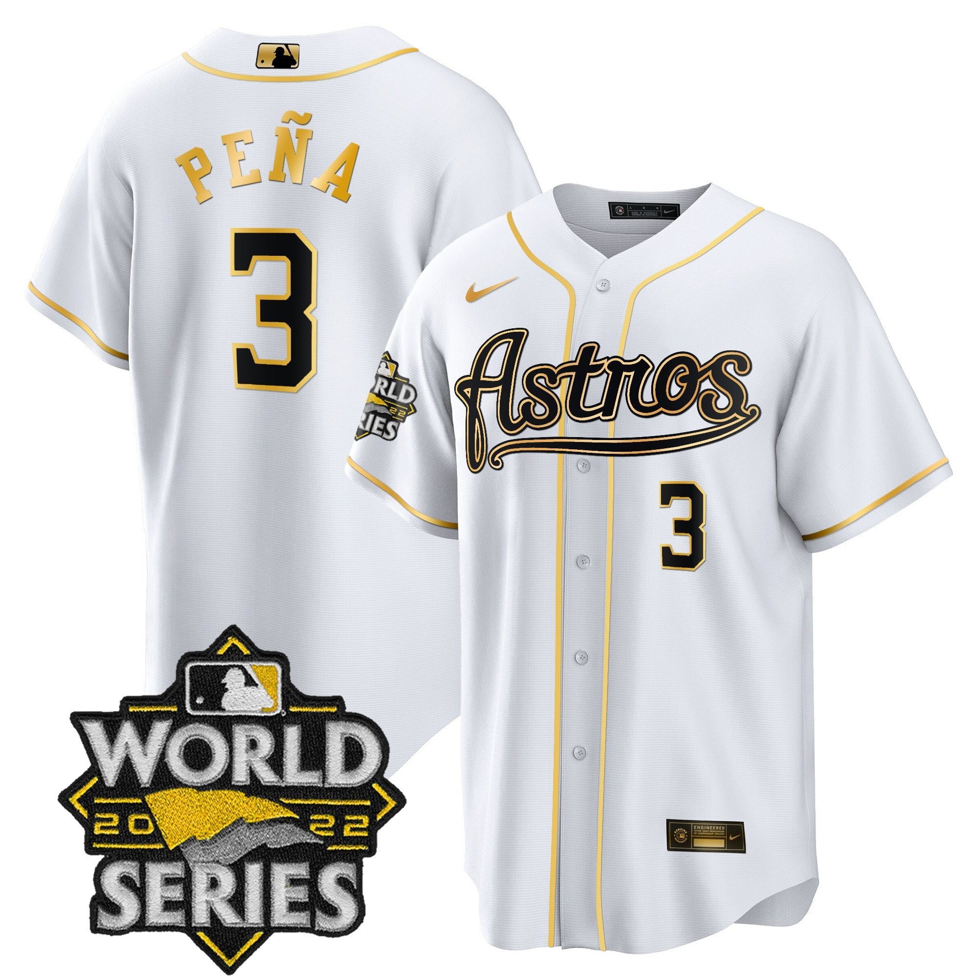 Men’s World Series & Throwback Patch Gold Jersey V2