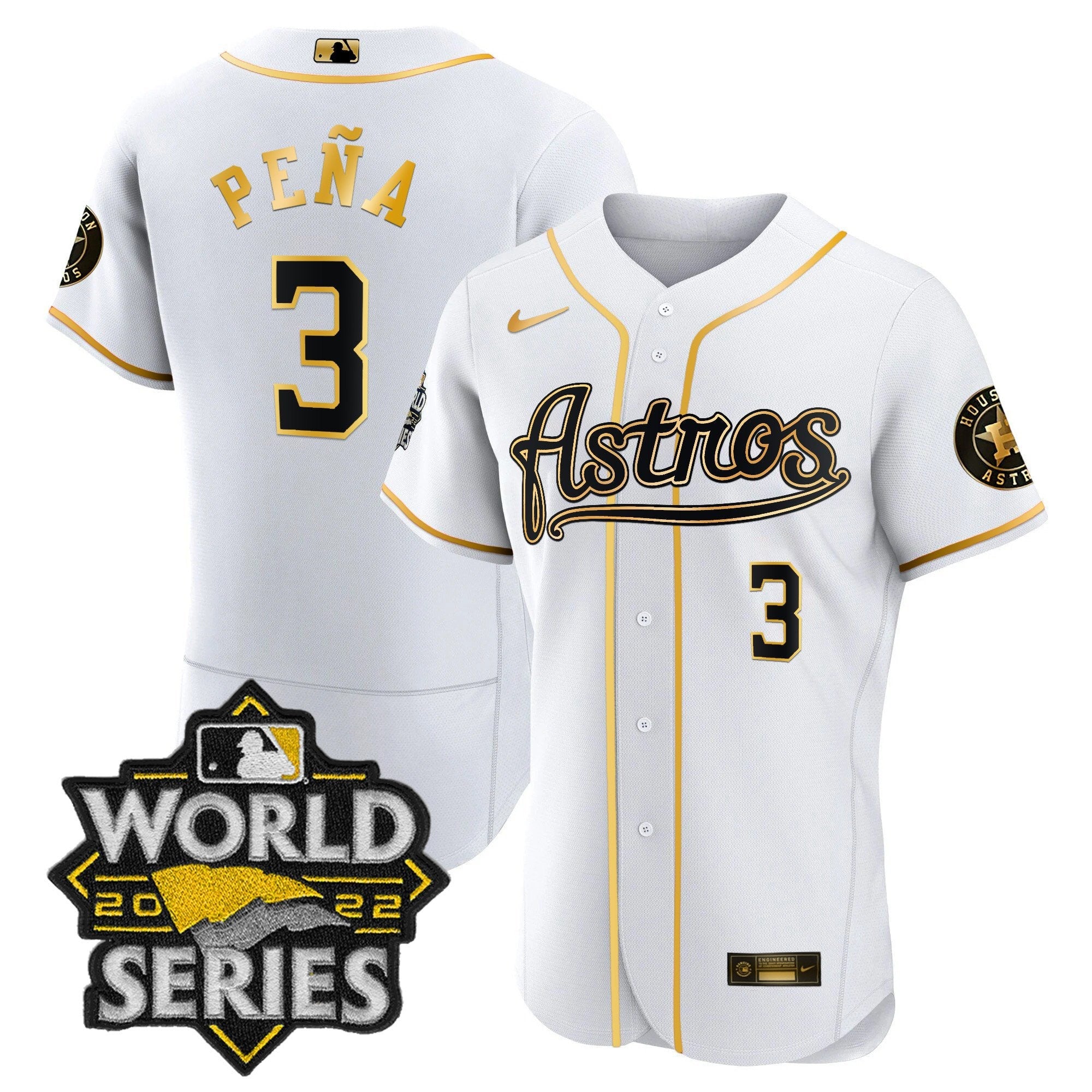 Men’s World Series & Throwback Patch Gold Jersey V2
