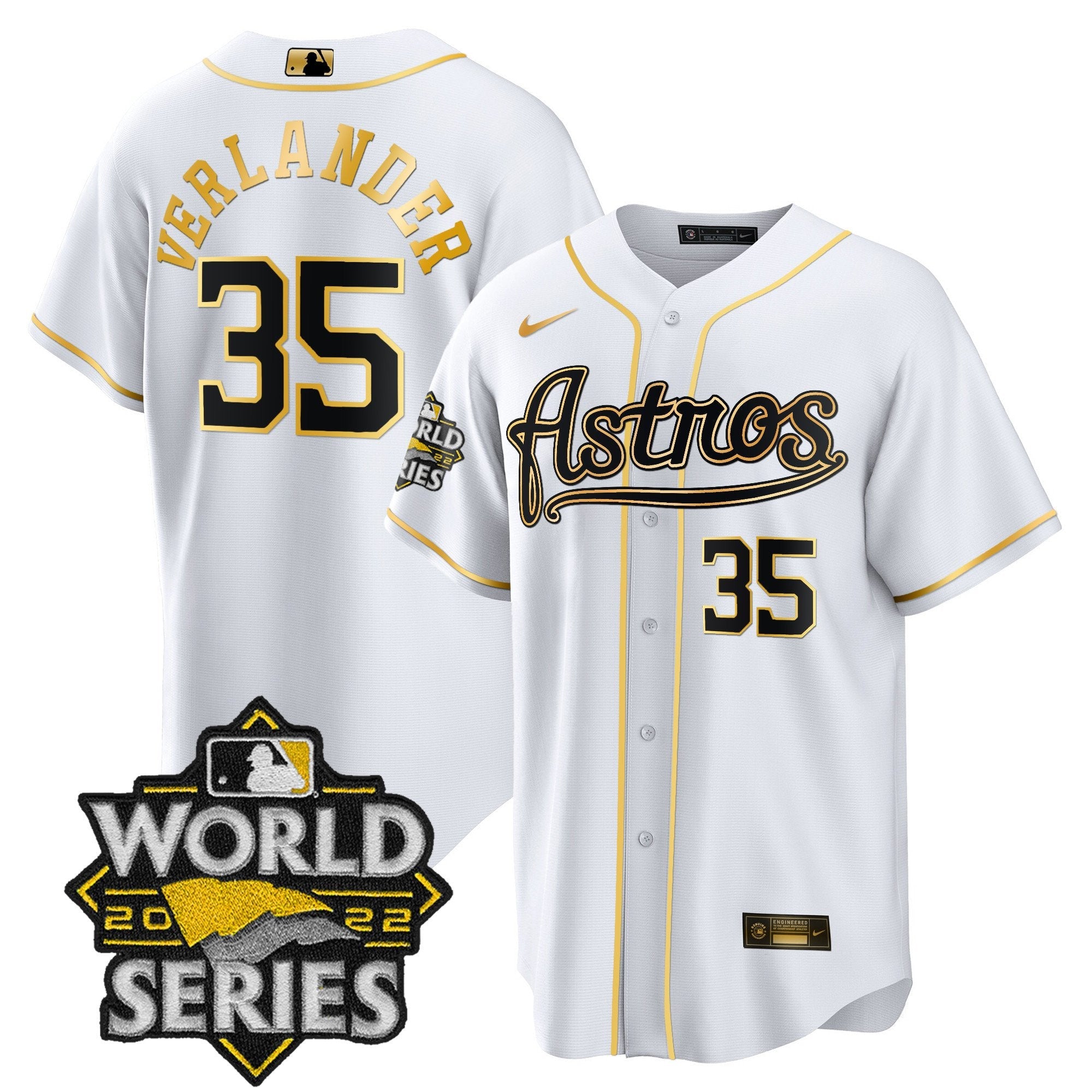 Men’s World Series & Throwback Patch Gold Jersey V2