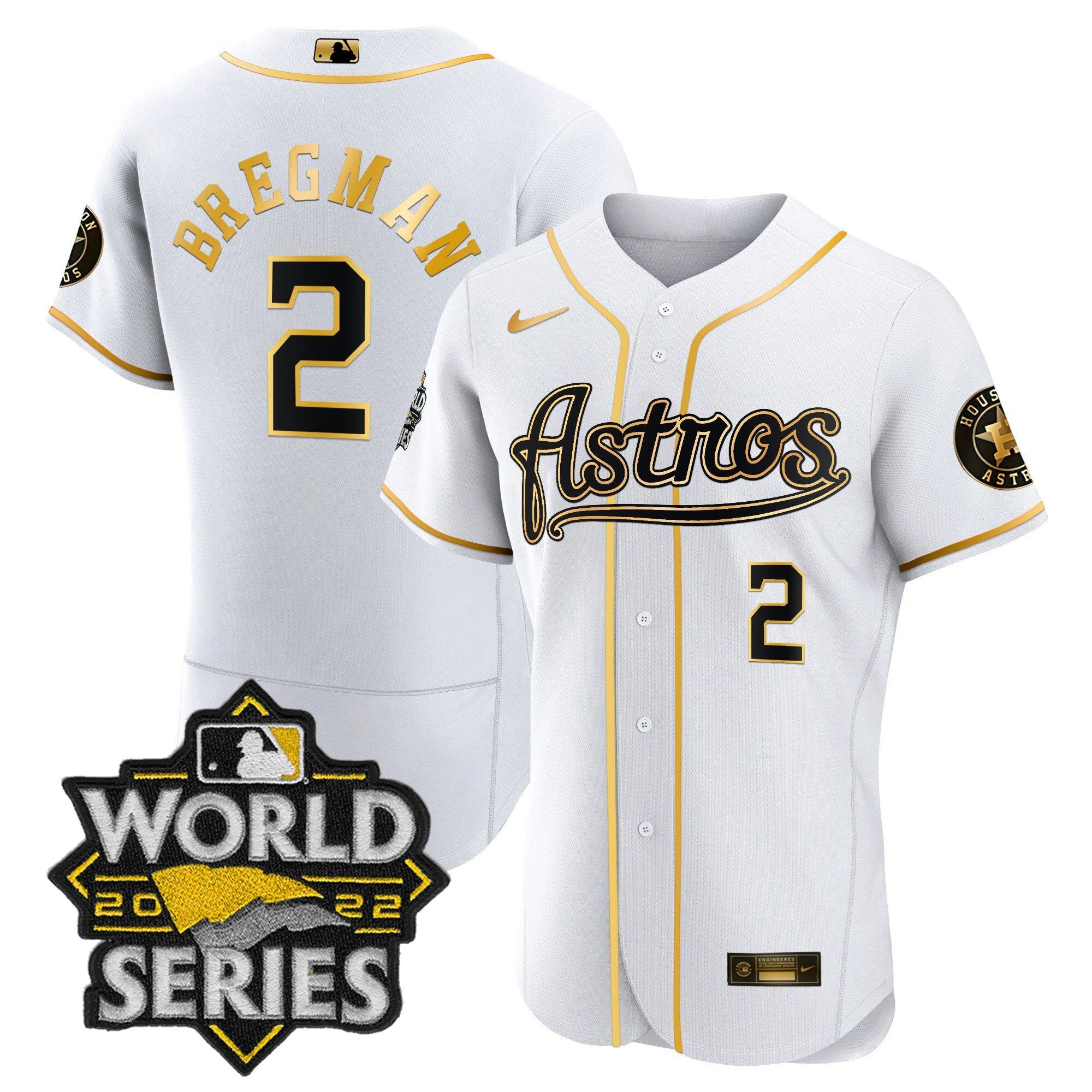 Men’s World Series & Throwback Patch Gold Jersey V2