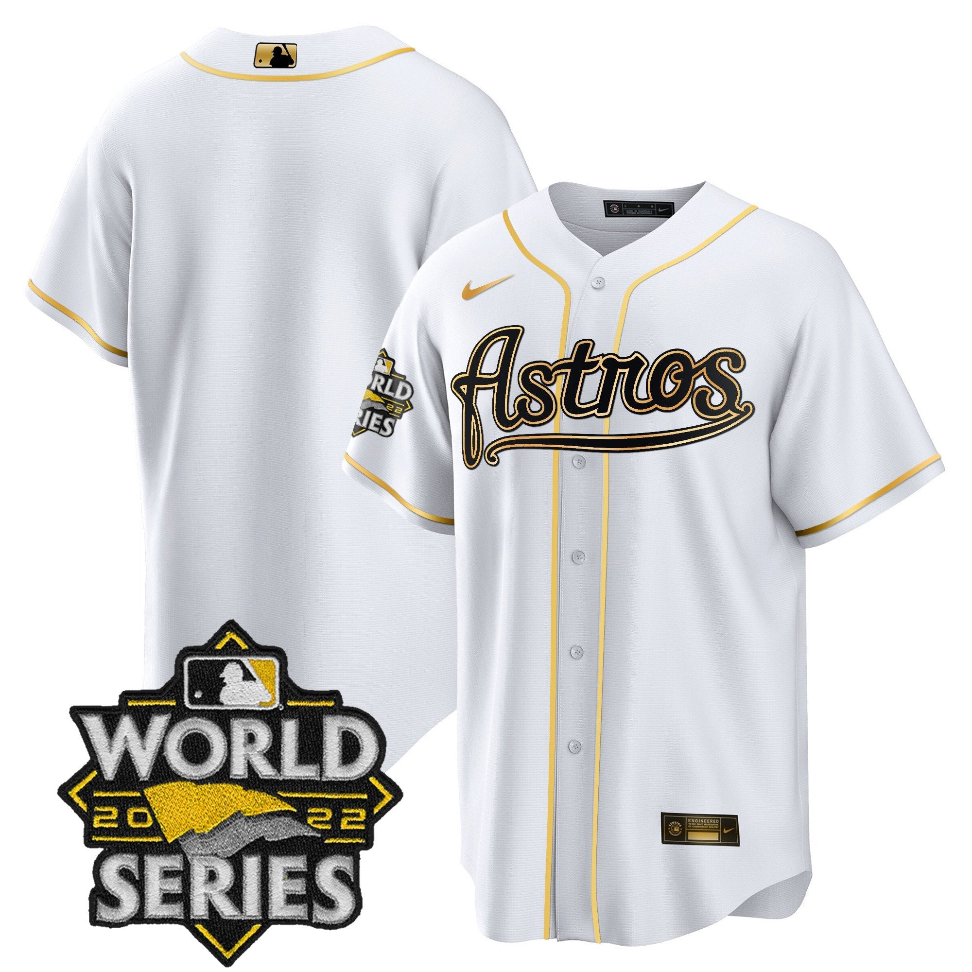 Men’s World Series & Throwback Patch Gold Jersey V2