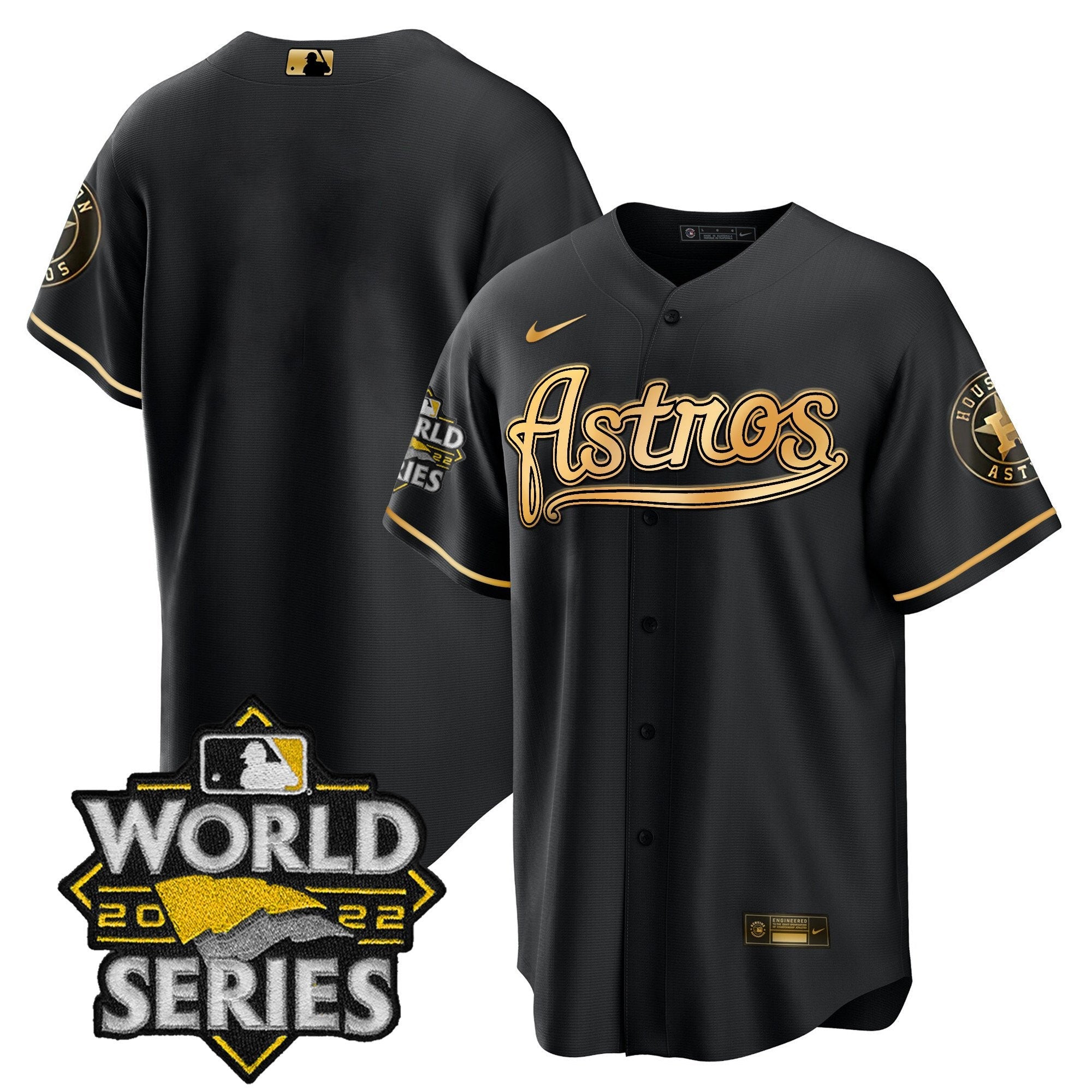 Men’s World Series & Throwback Patch Gold Jersey V2
