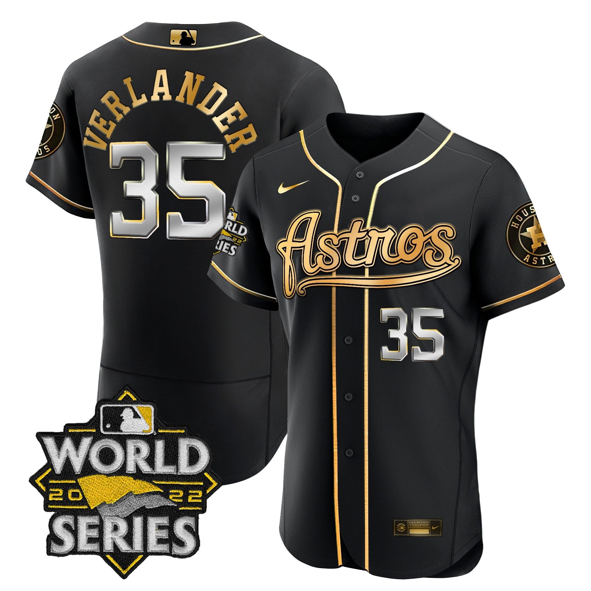 Men’s World Series & Throwback Patch Gold Jersey V2
