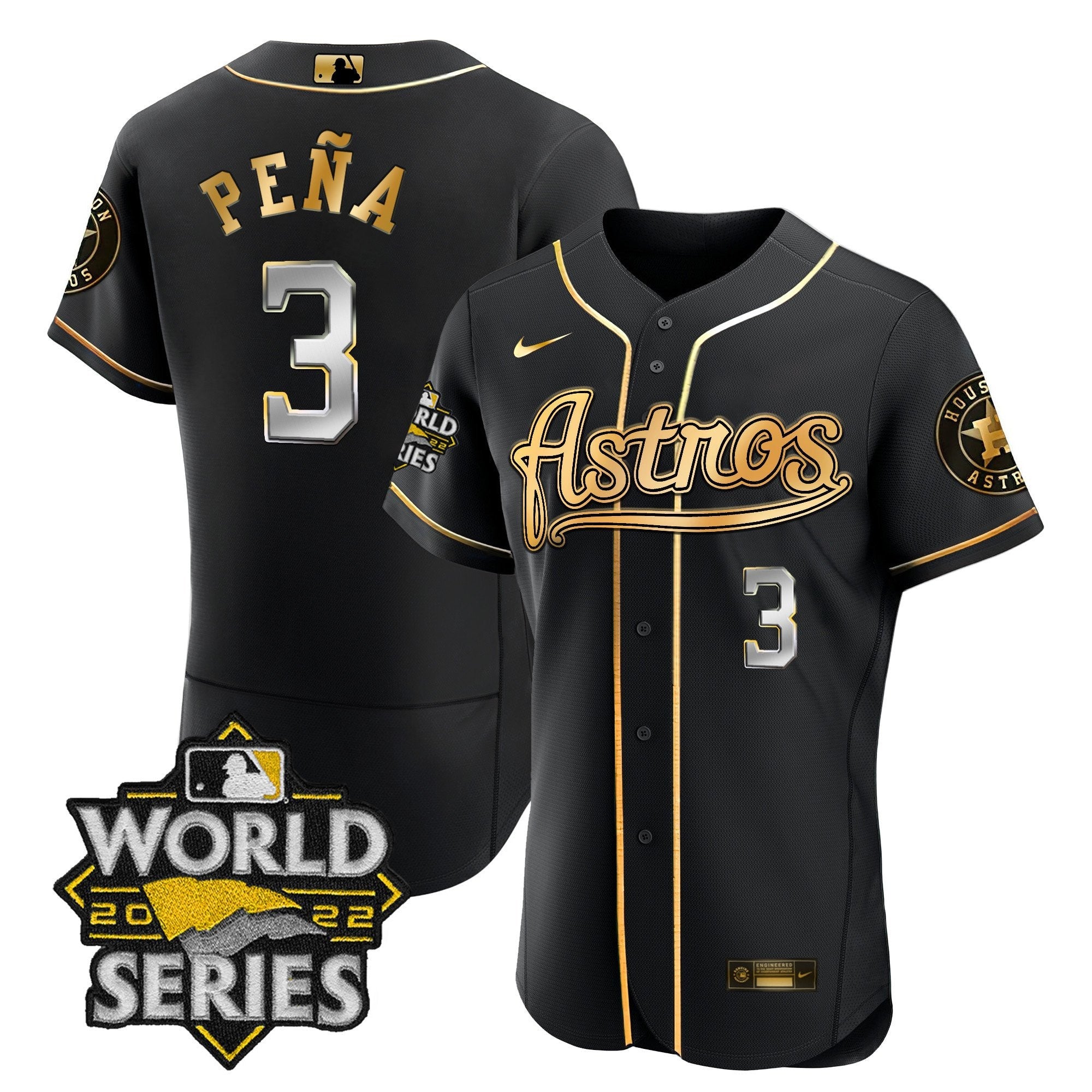 Men’s World Series & Throwback Patch Gold Jersey V2