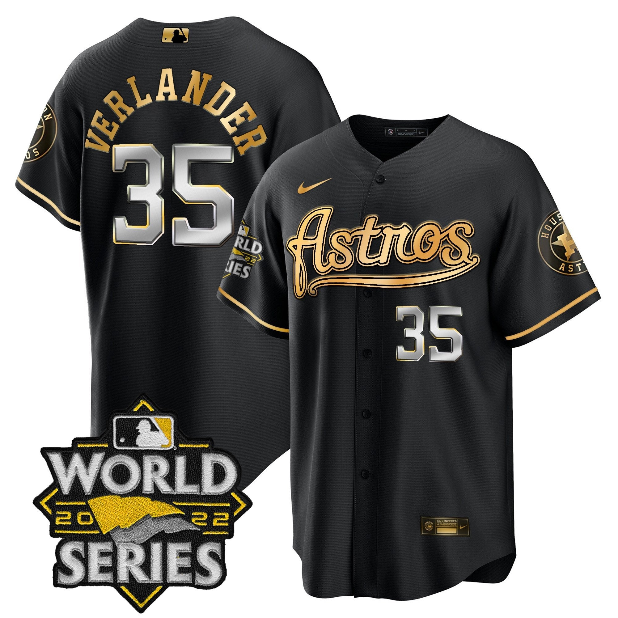 Men’s World Series & Throwback Patch Gold Jersey V2