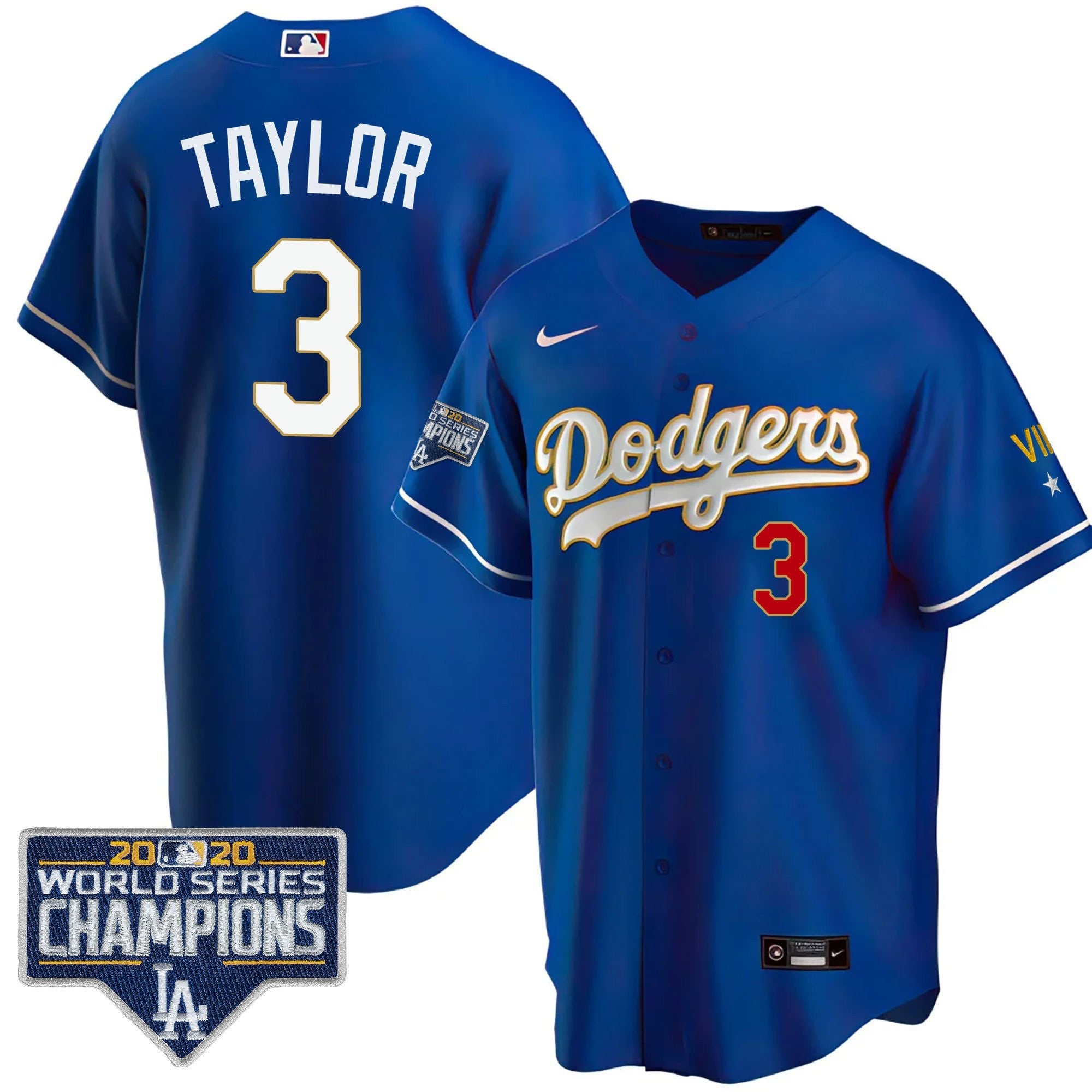 Men’s World Series Patch Gold Limited Jersey