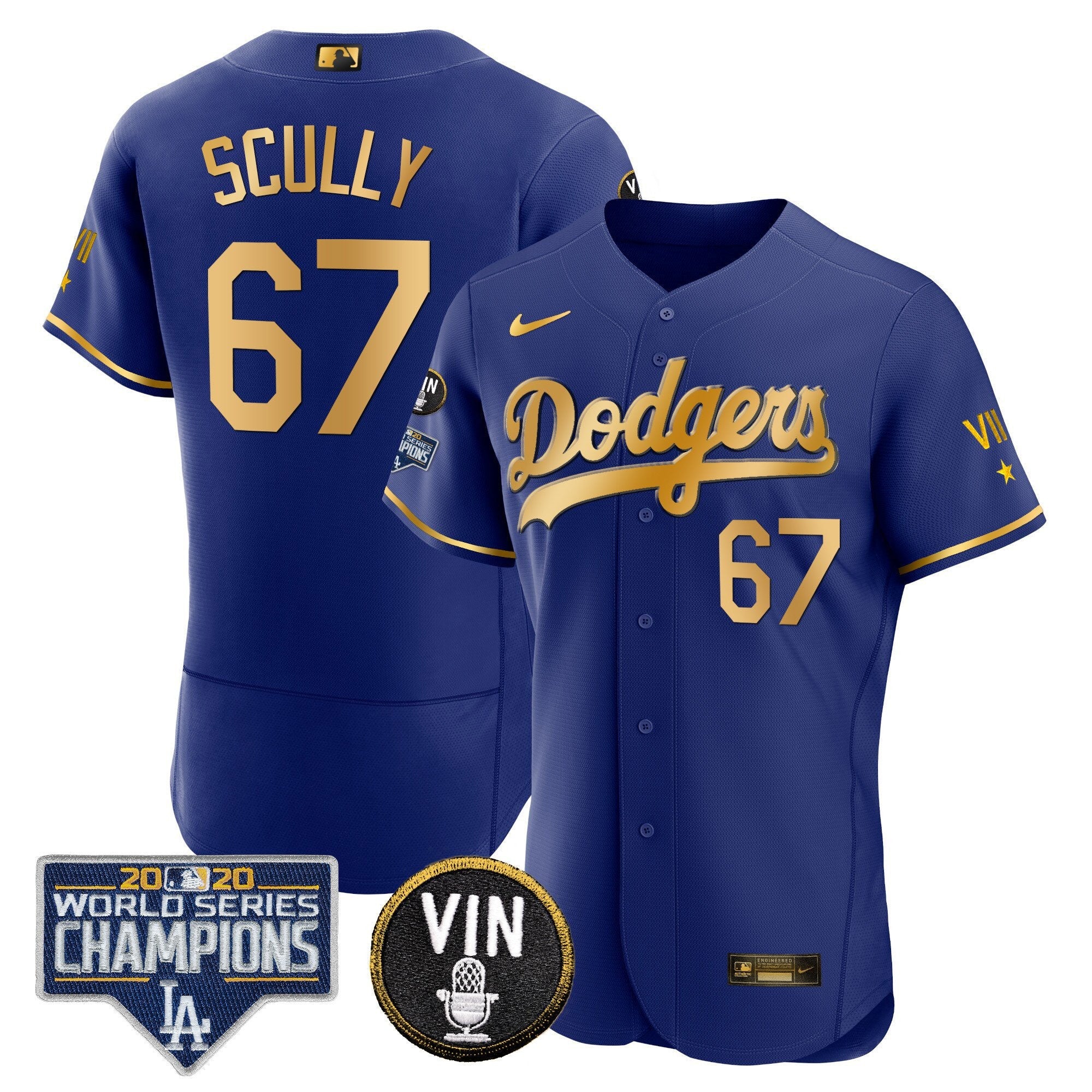 Men’s World Series & Vin Sculy Patch Gold Jersey