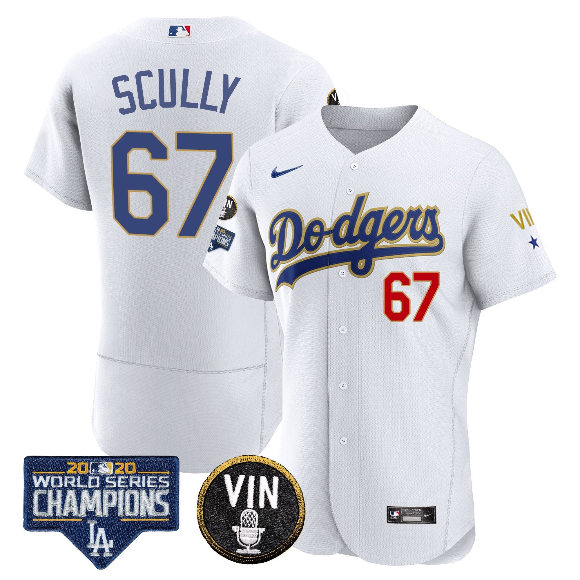 Men’s World Series & Vin Sculy Patch Gold Jersey