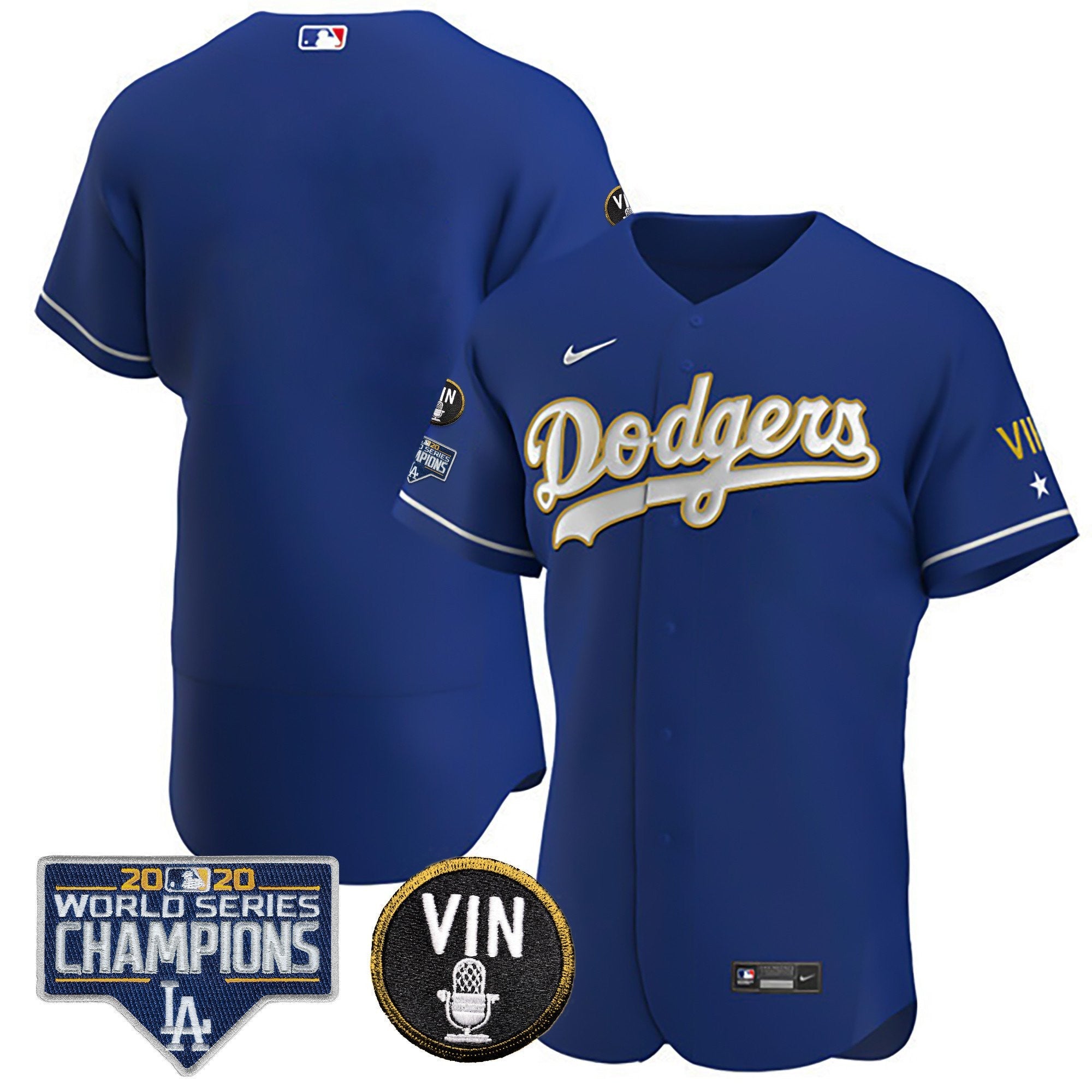 Men’s World Series & Vin Sculy Patch Gold Jersey