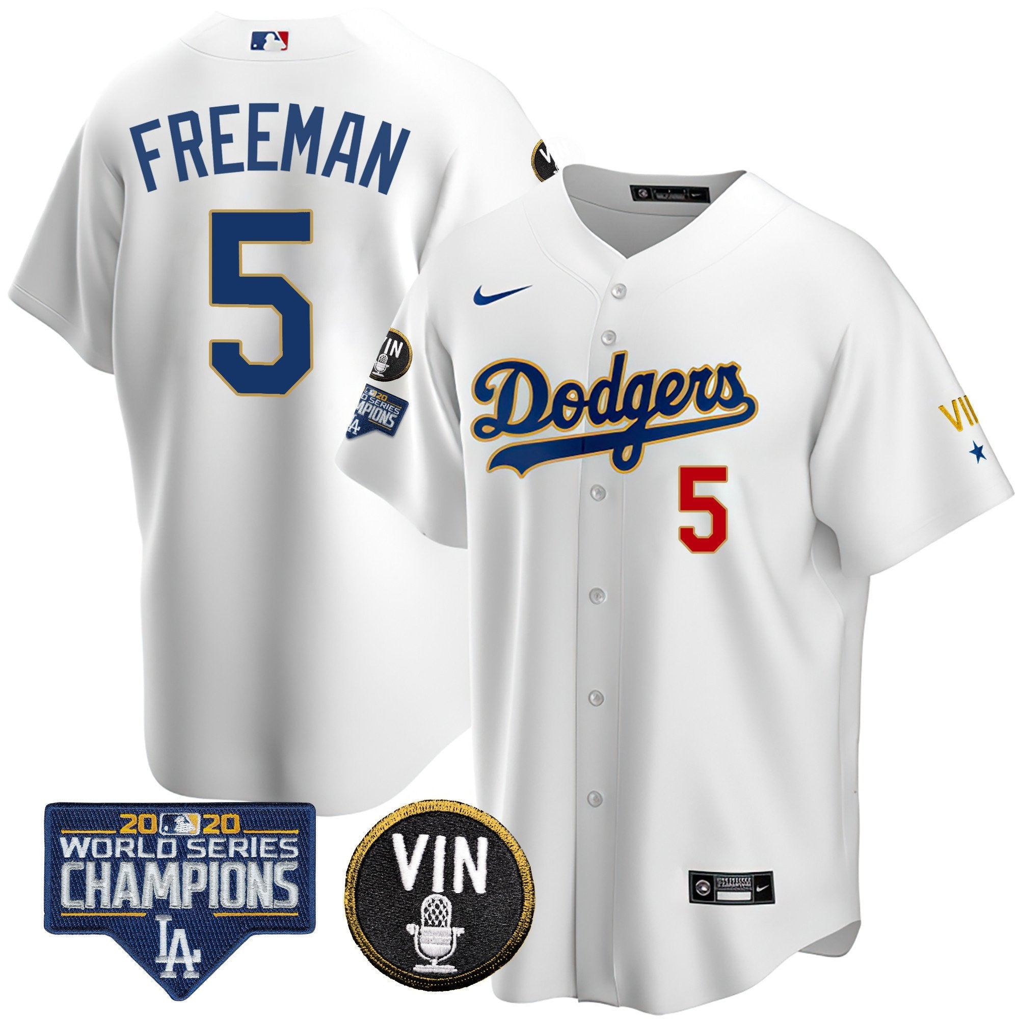Men’s World Series & Vin Sculy Patch Gold Jersey