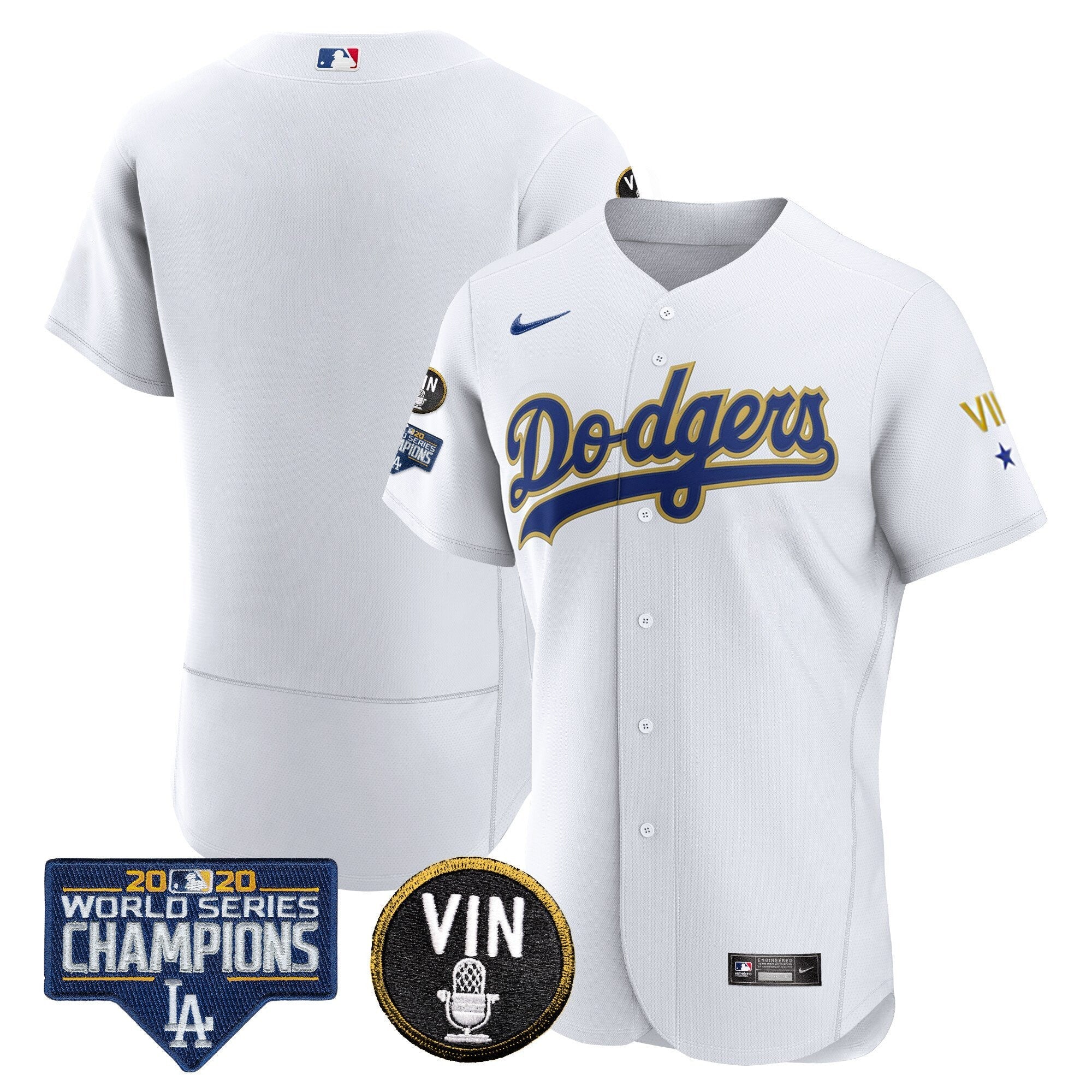 Men’s World Series & Vin Sculy Patch Gold Jersey