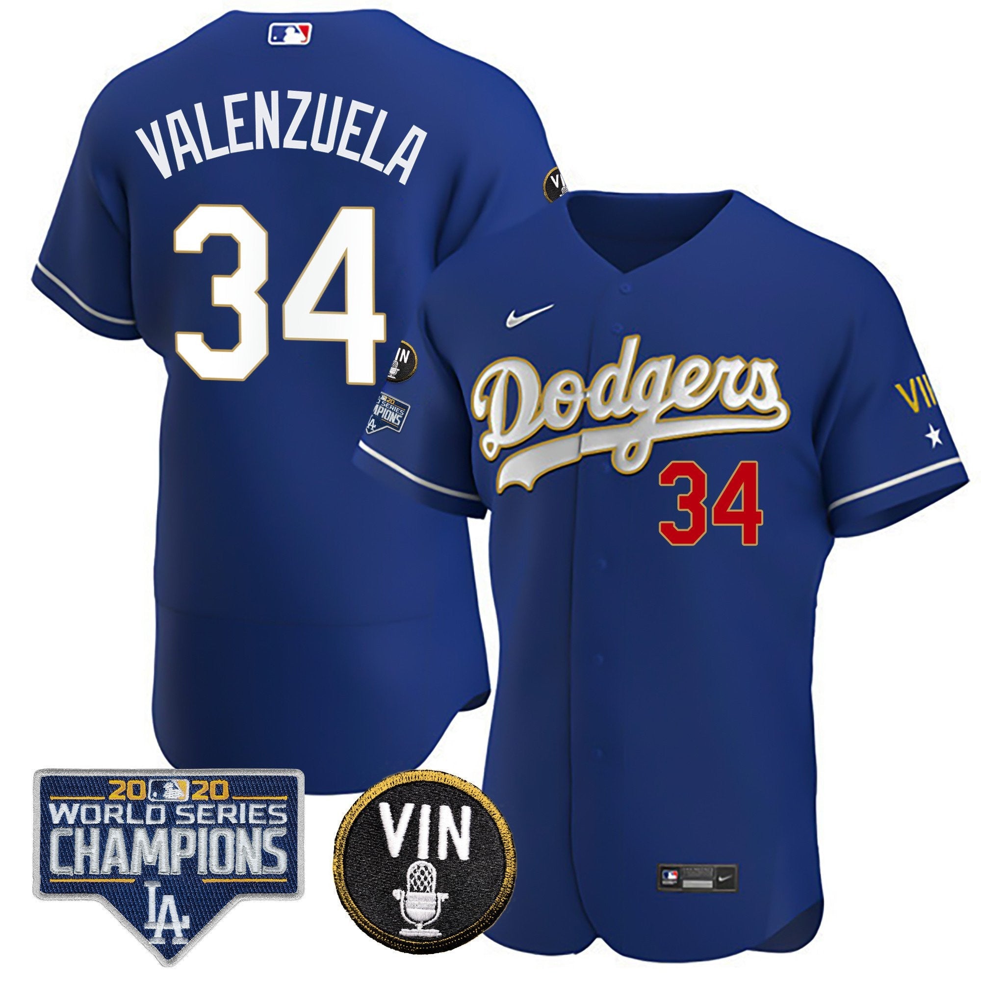 Men’s World Series & Vin Sculy Patch Gold Jersey