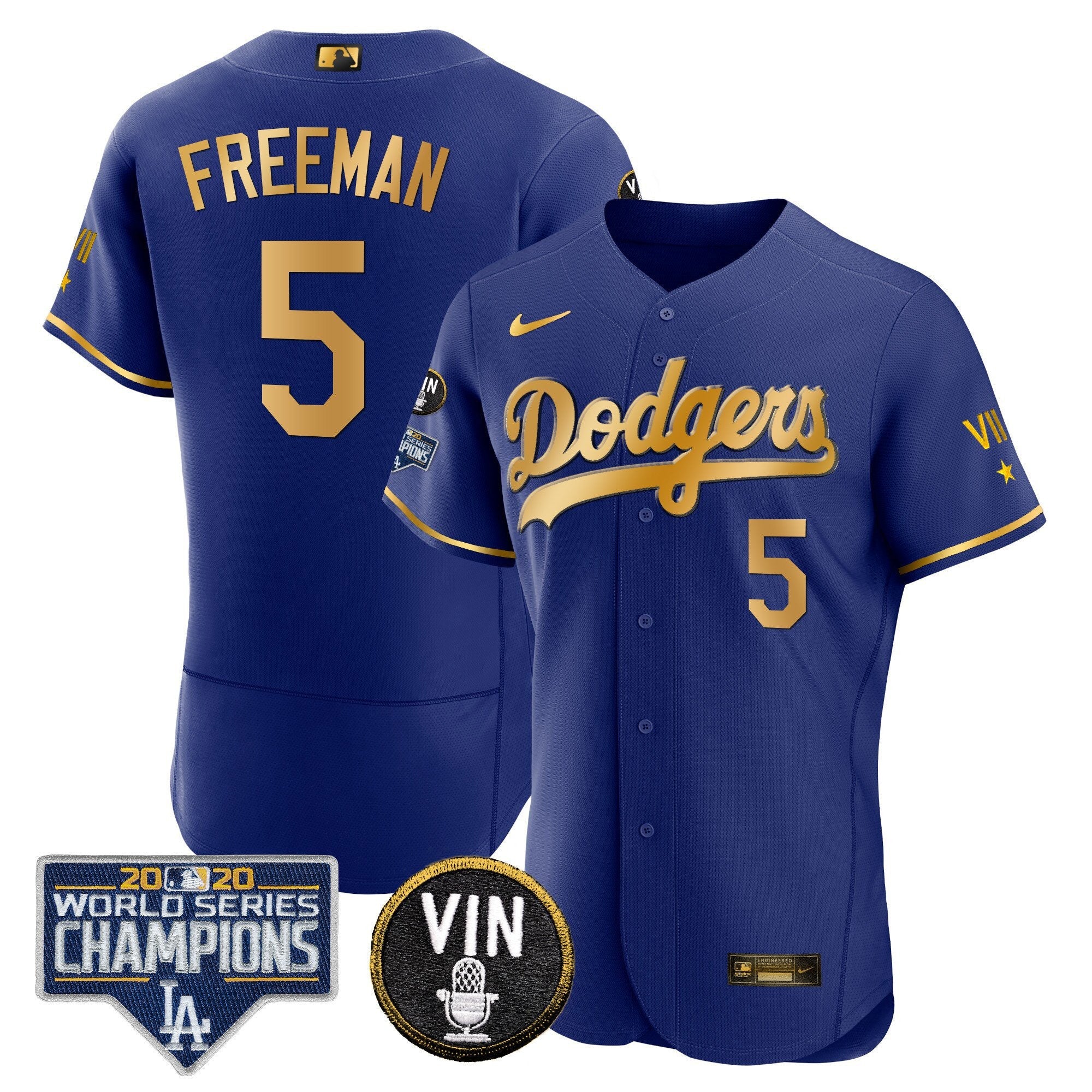 Men’s World Series & Vin Sculy Patch Gold Jersey