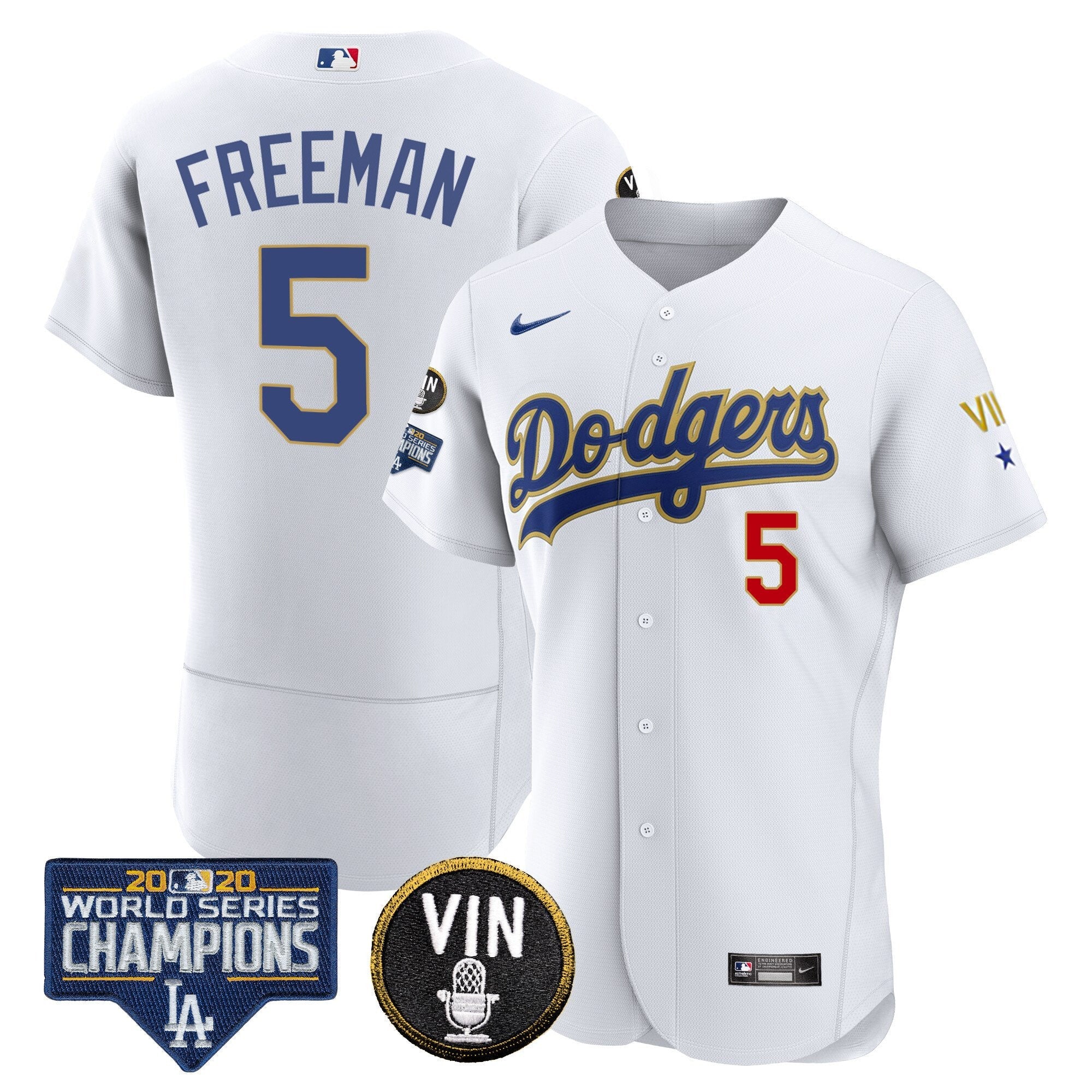 Men’s World Series & Vin Sculy Patch Gold Jersey