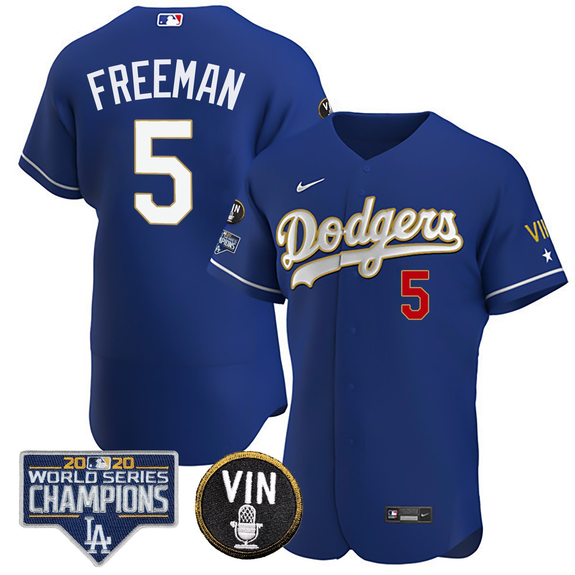 Men’s World Series & Vin Sculy Patch Gold Jersey