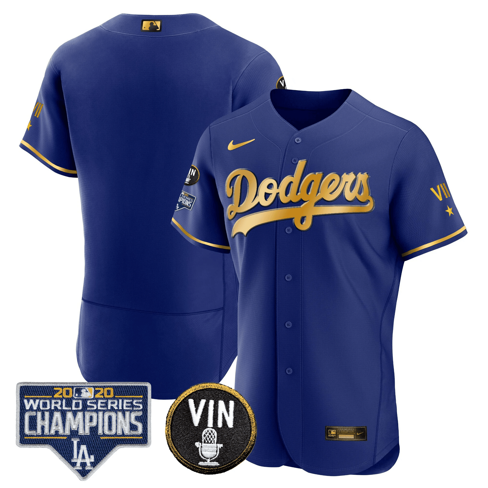 Men’s World Series & Vin Sculy Patch Gold Jersey