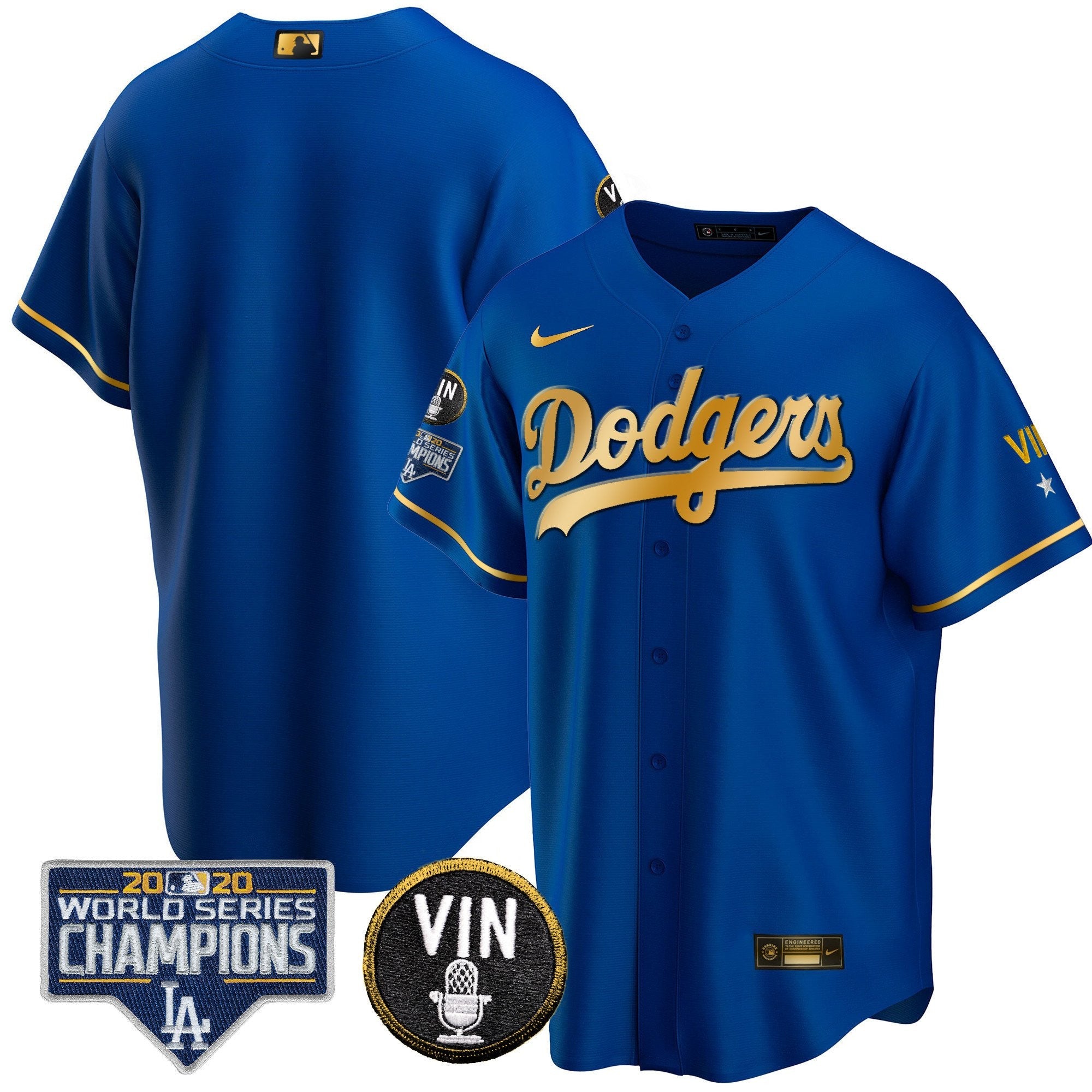 Men’s World Series & Vin Sculy Patch Gold Jersey