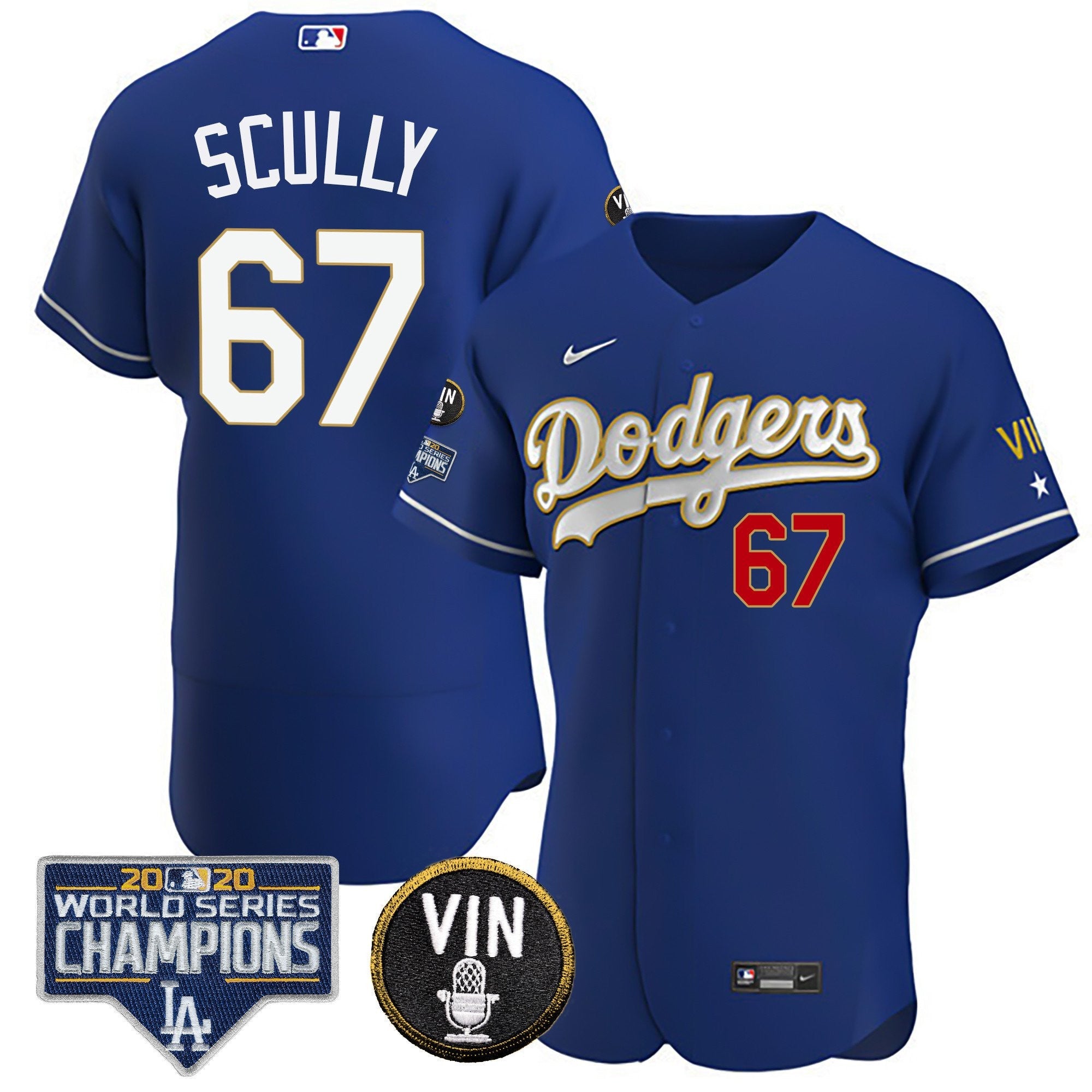 Men’s World Series & Vin Sculy Patch Gold Jersey