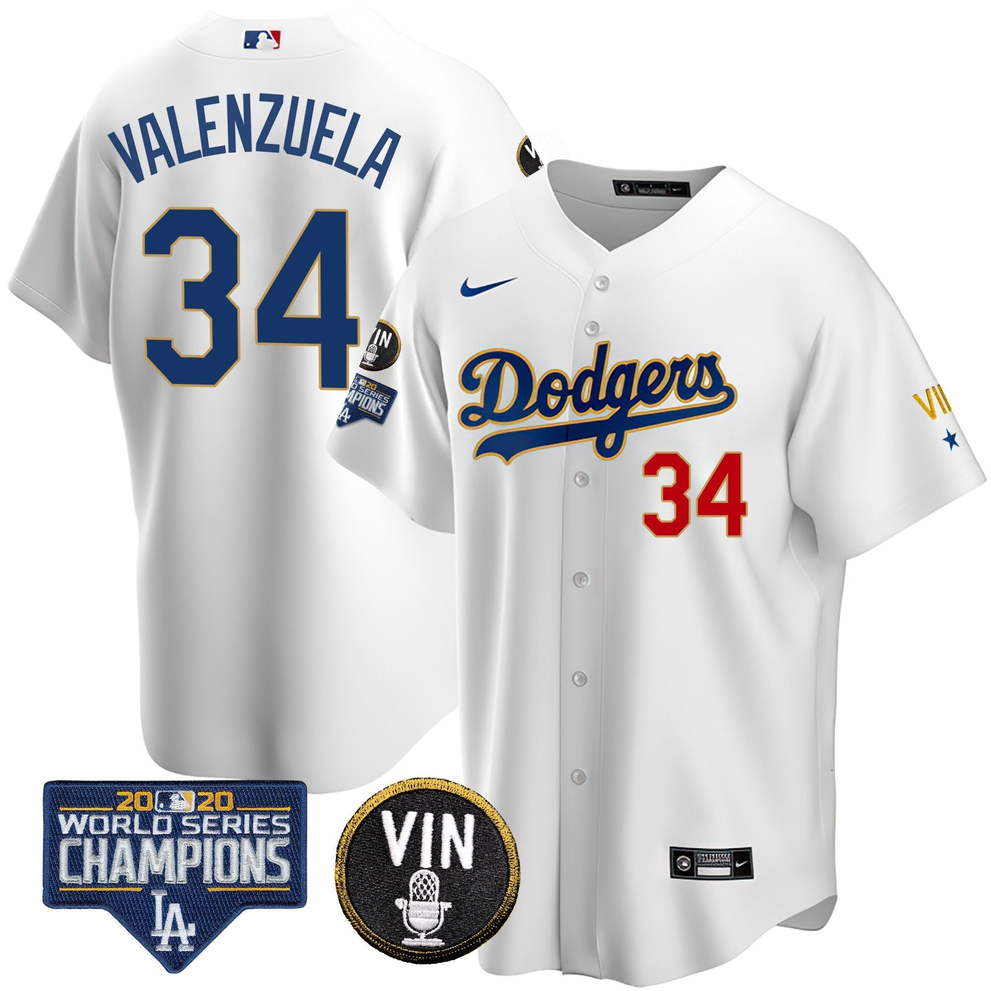 Men’s World Series & Vin Sculy Patch Gold Jersey