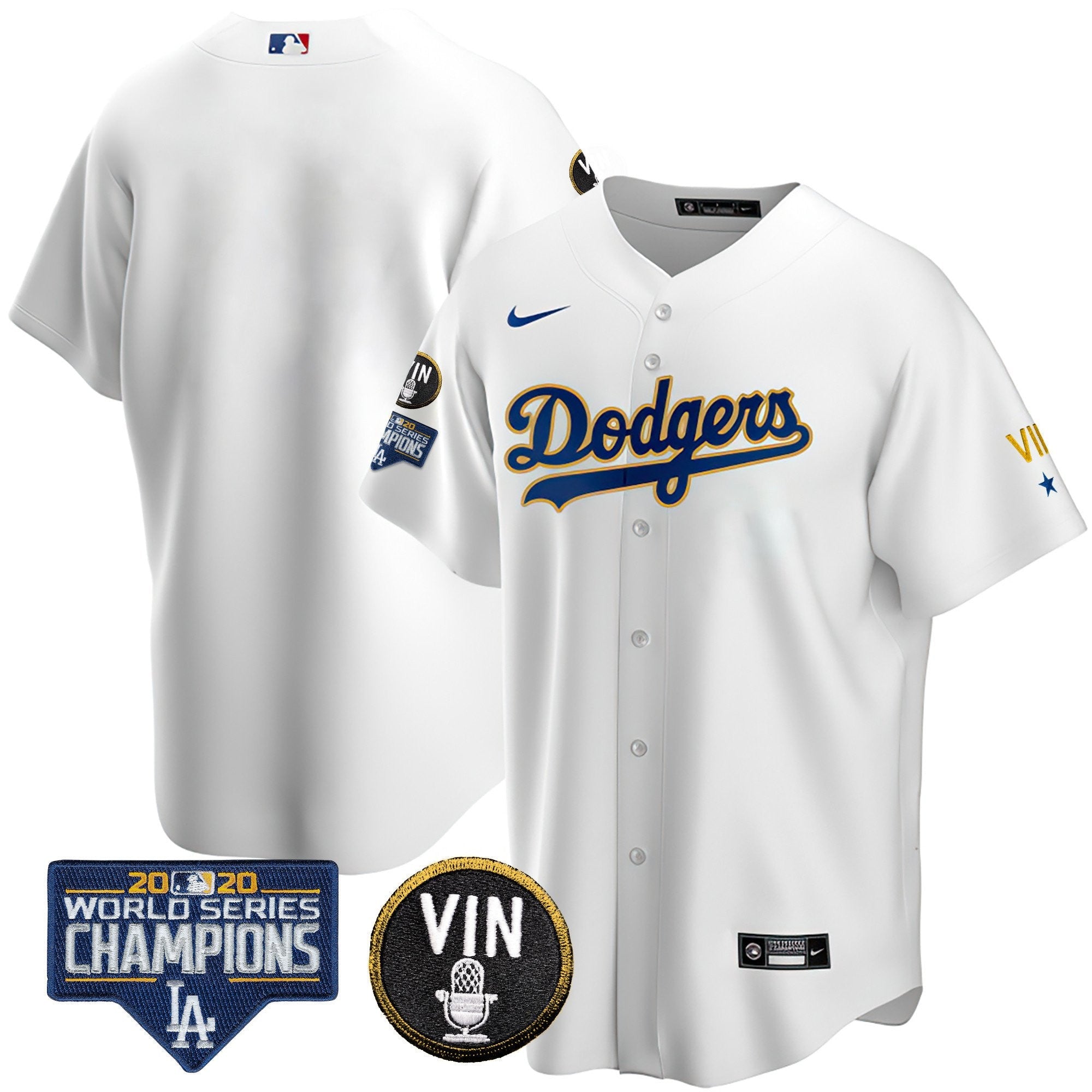 Men’s World Series & Vin Sculy Patch Gold Jersey