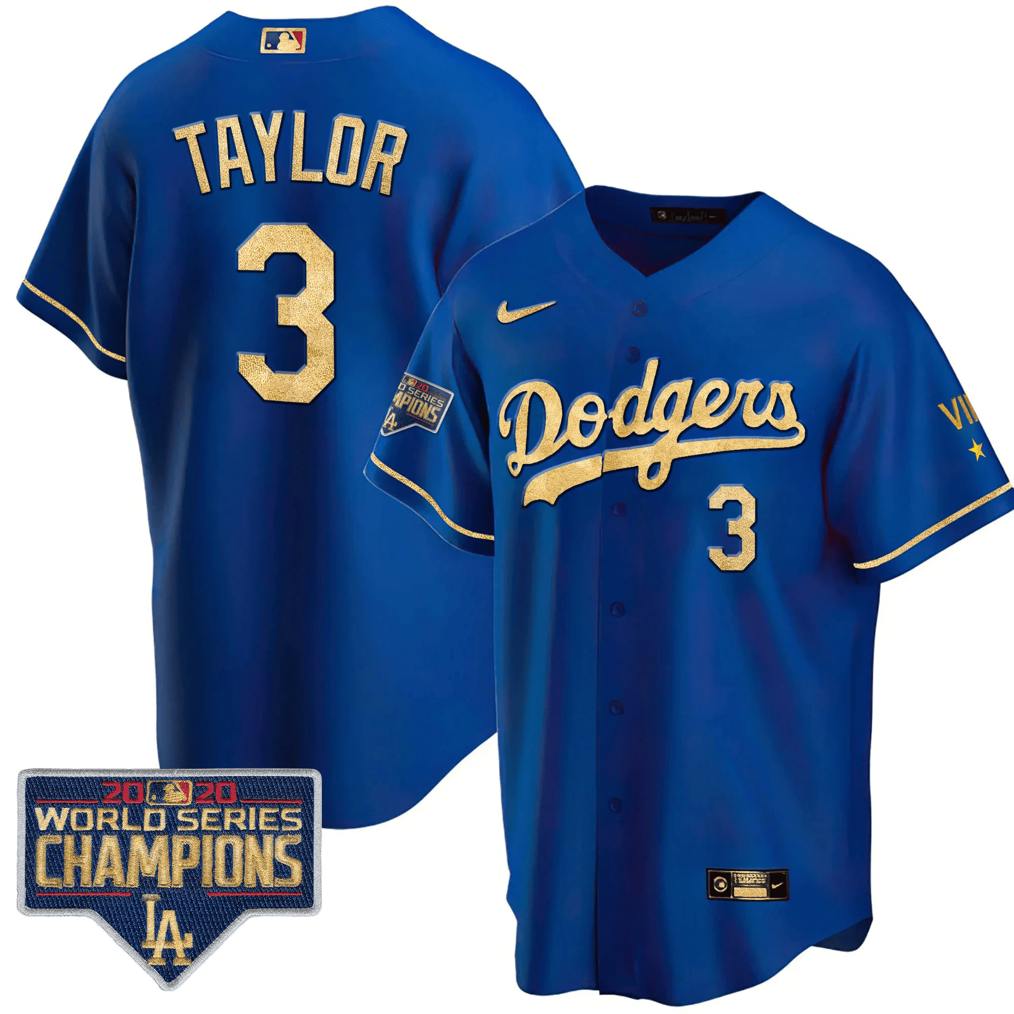 Men’s Royal Gold World Series 2020 Patch Jersey