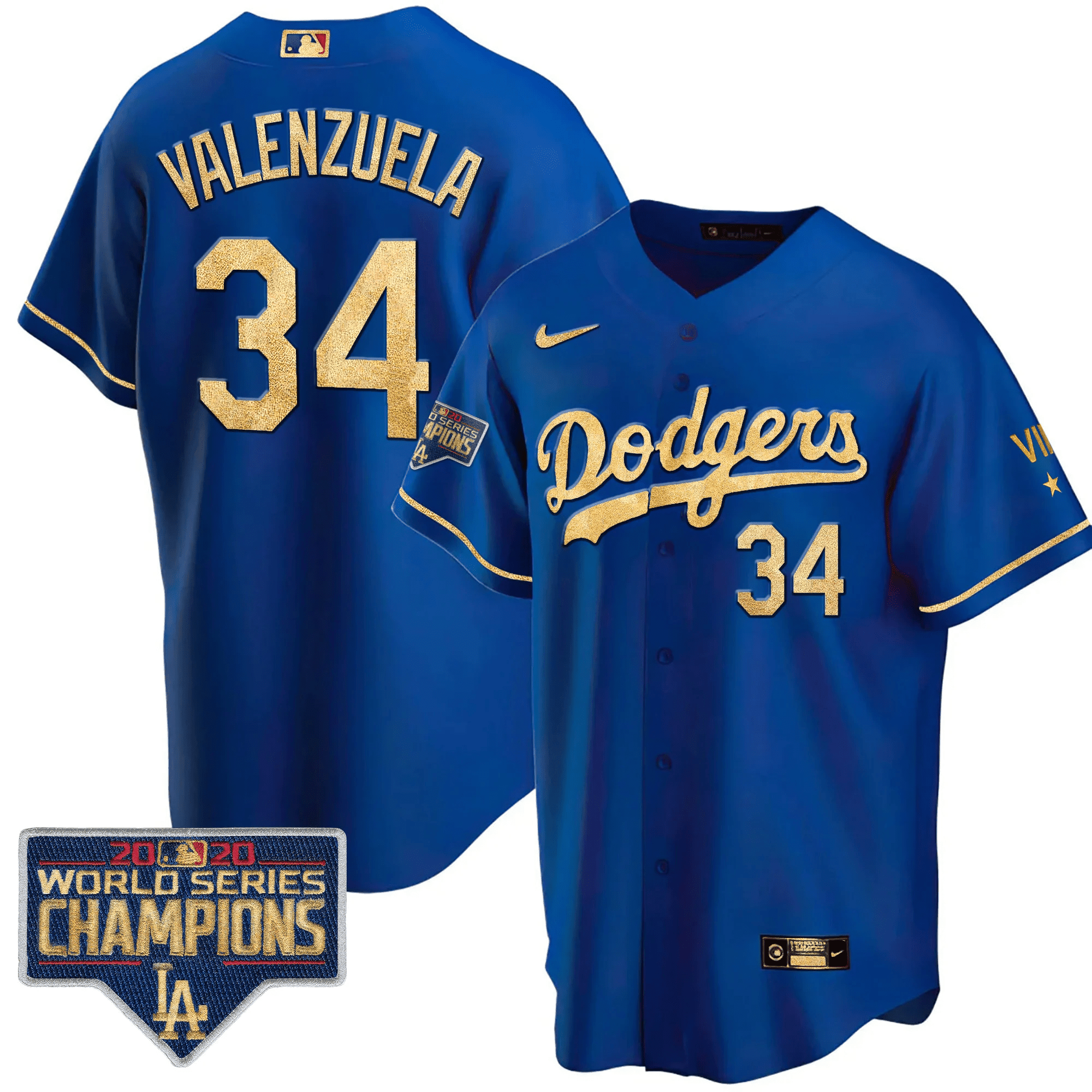 Men’s Royal Gold World Series 2020 Patch Jersey