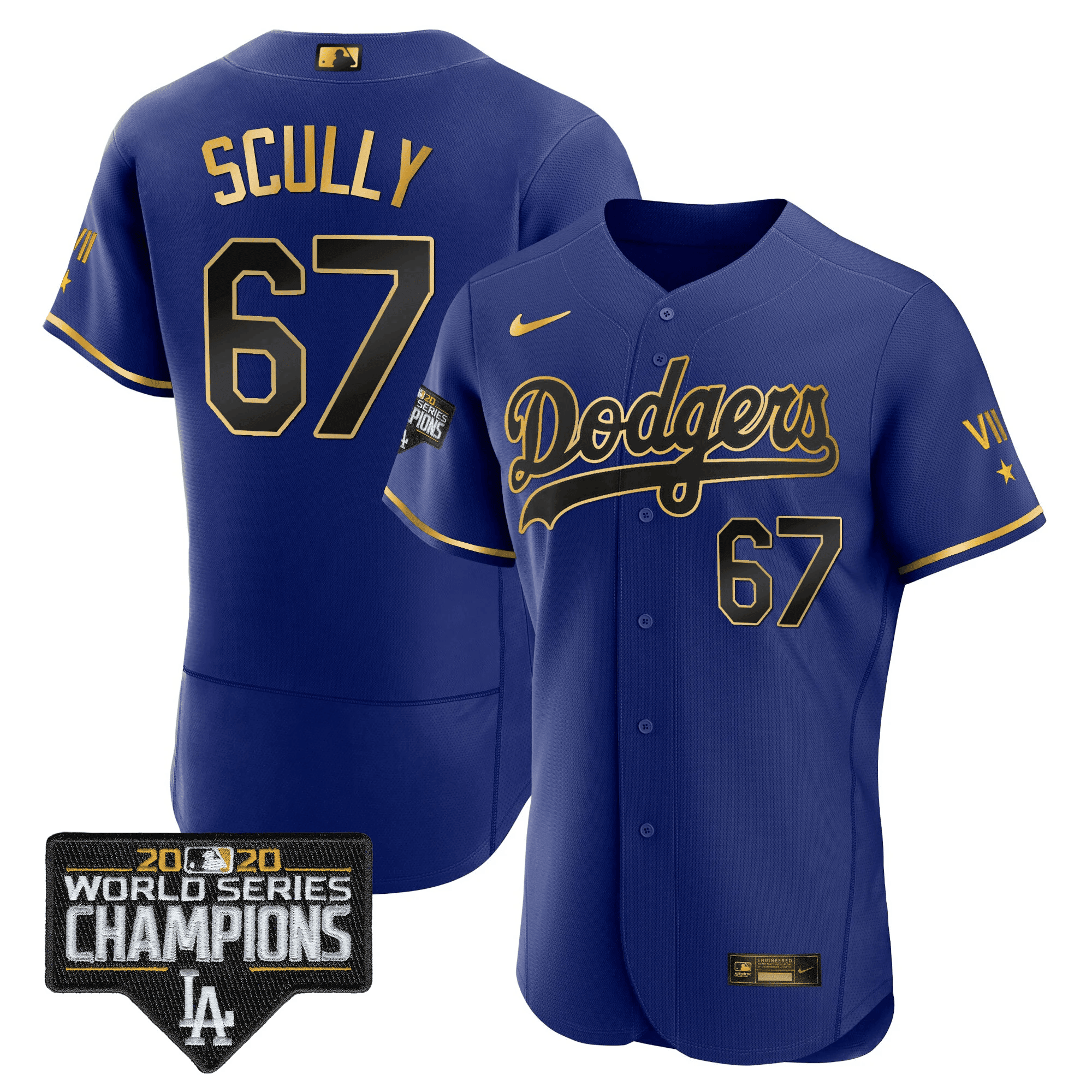 Men’s Royal Gold World Series 2020 Patch Jersey