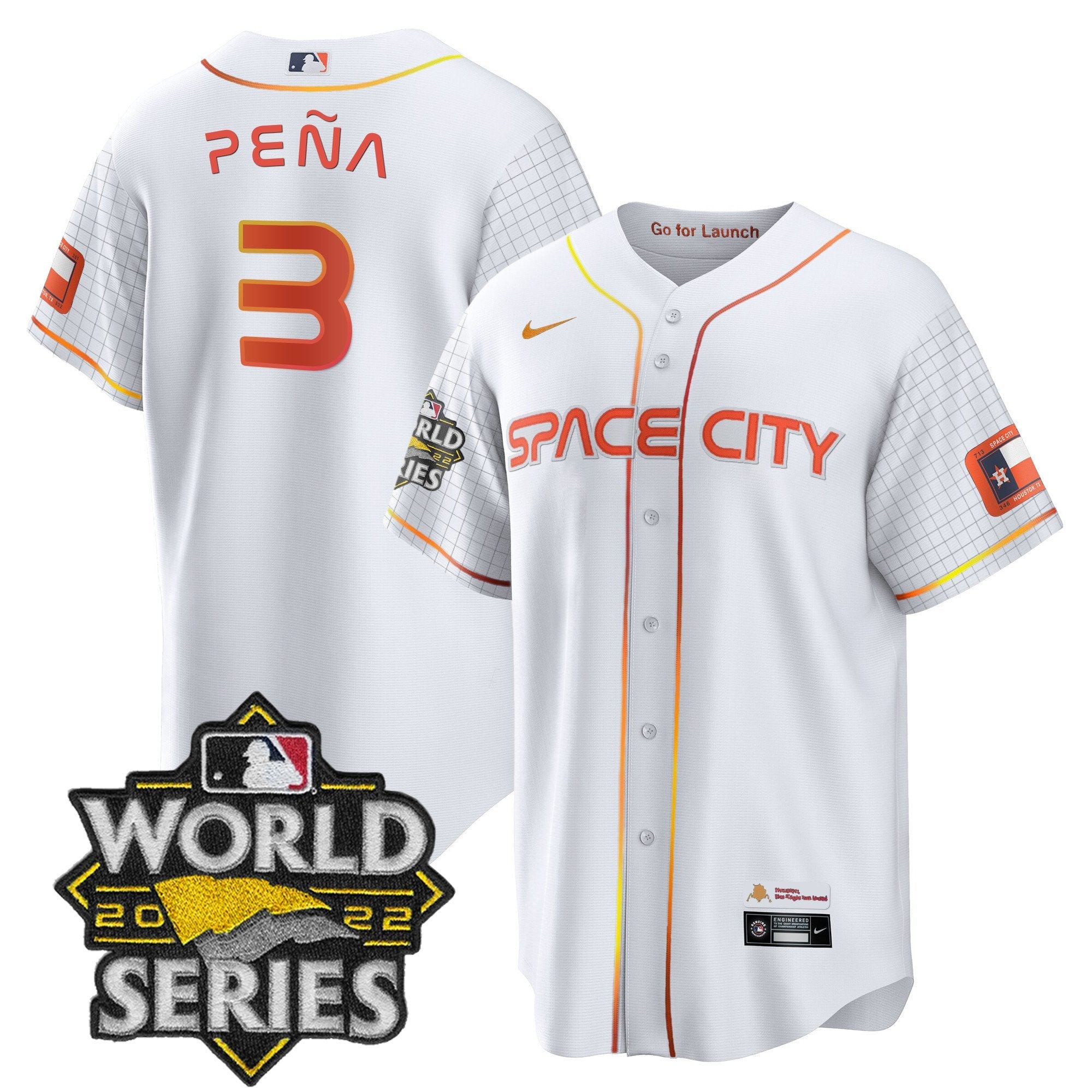 Men’s Space City Black & White Jersey