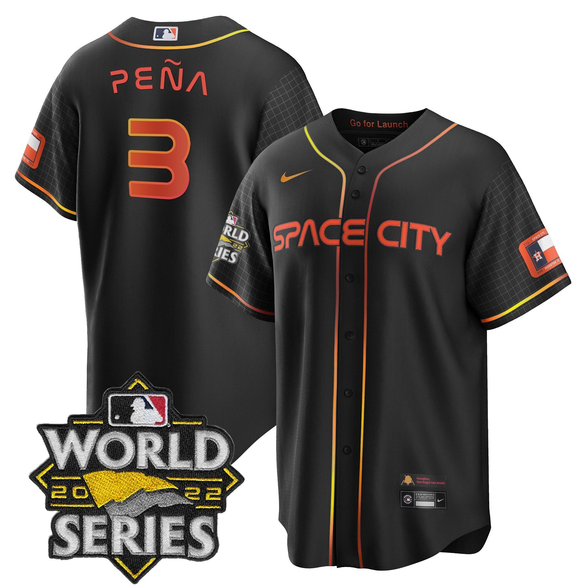 Men’s Space City Black & White Jersey