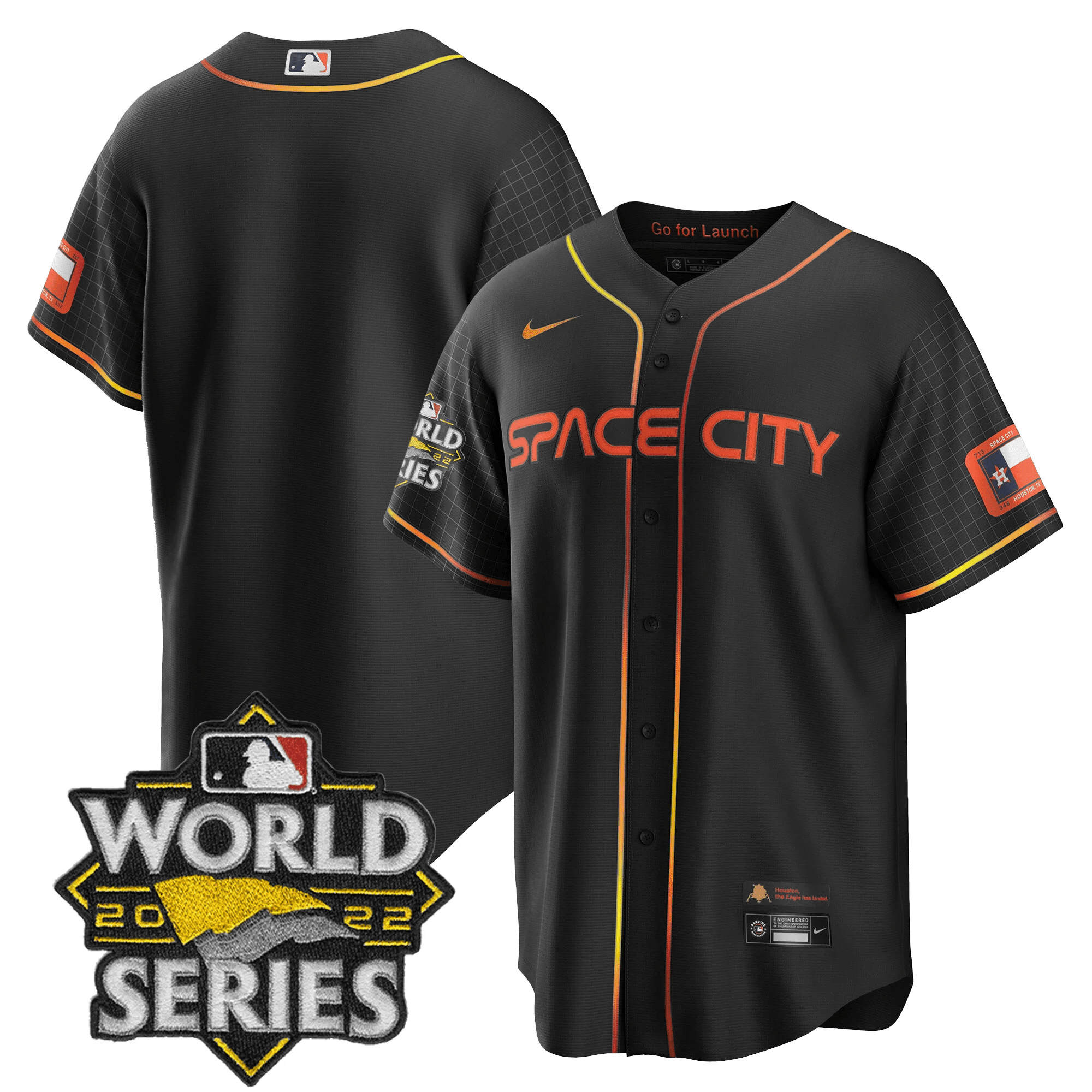 Men’s Space City Black & White Jersey