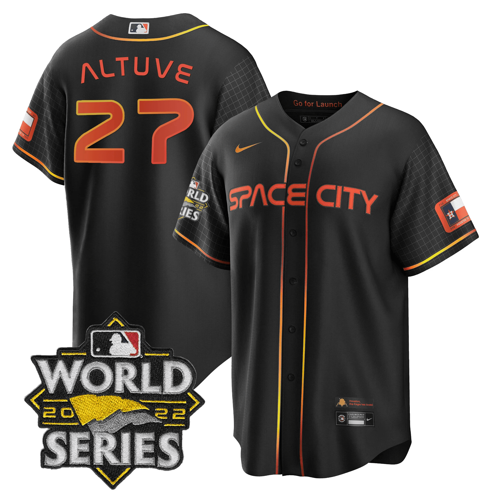 Men’s Space City Black & White Jersey