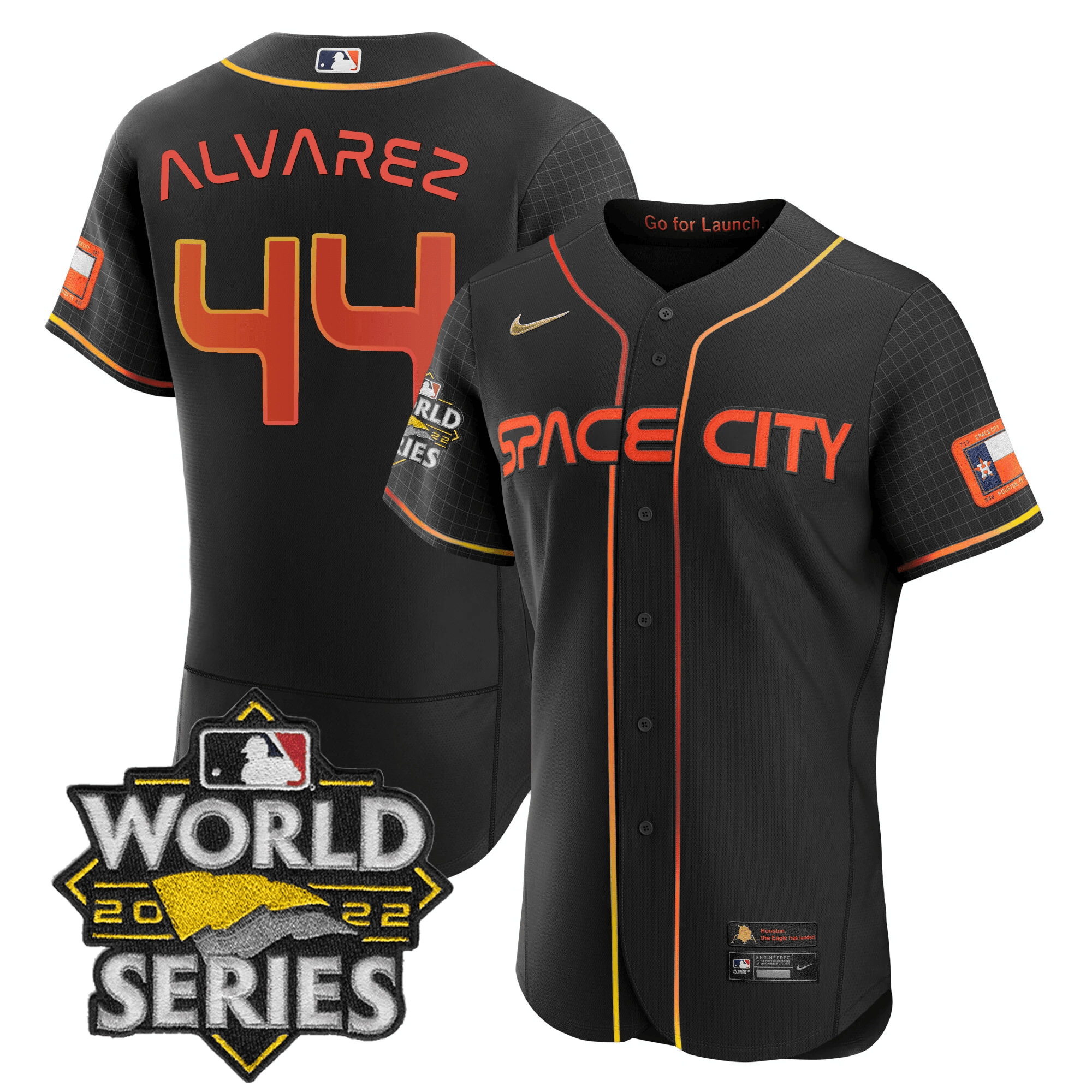 Men’s Space City Black & White Jersey