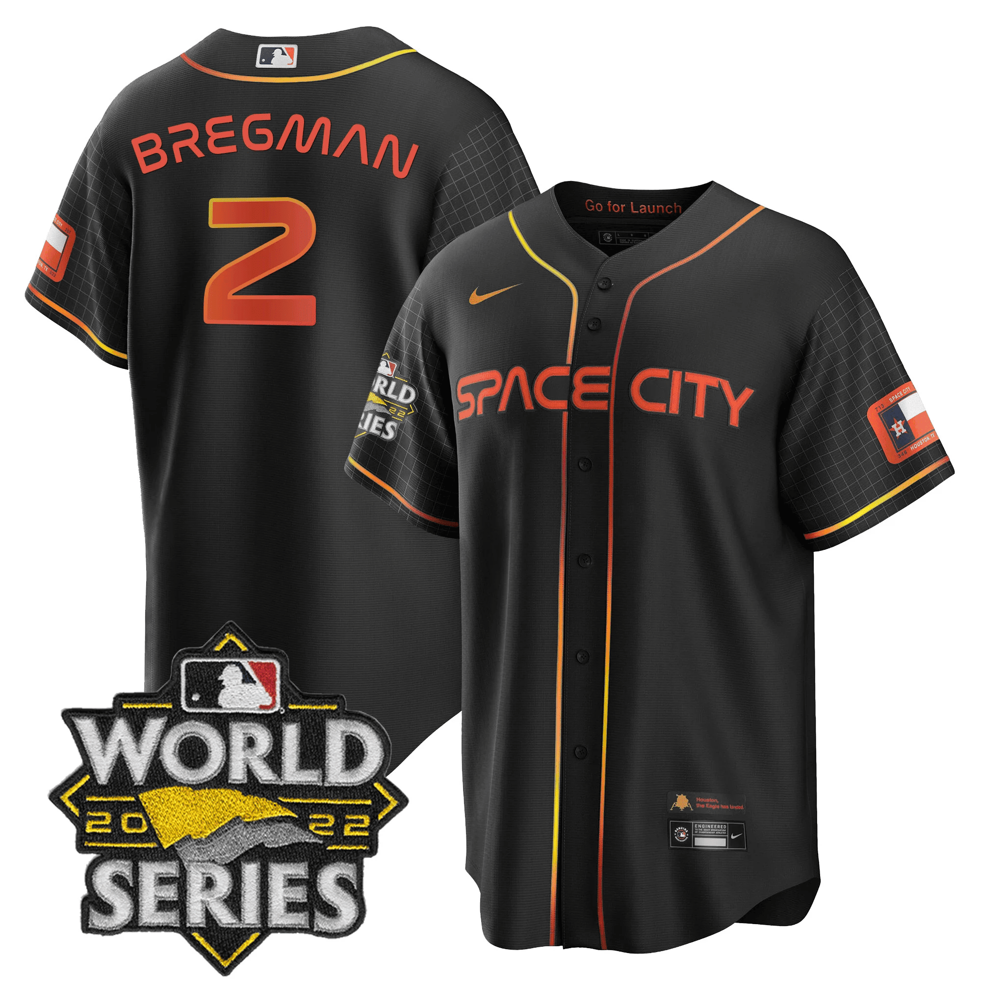 Men’s Space City Black & White Jersey